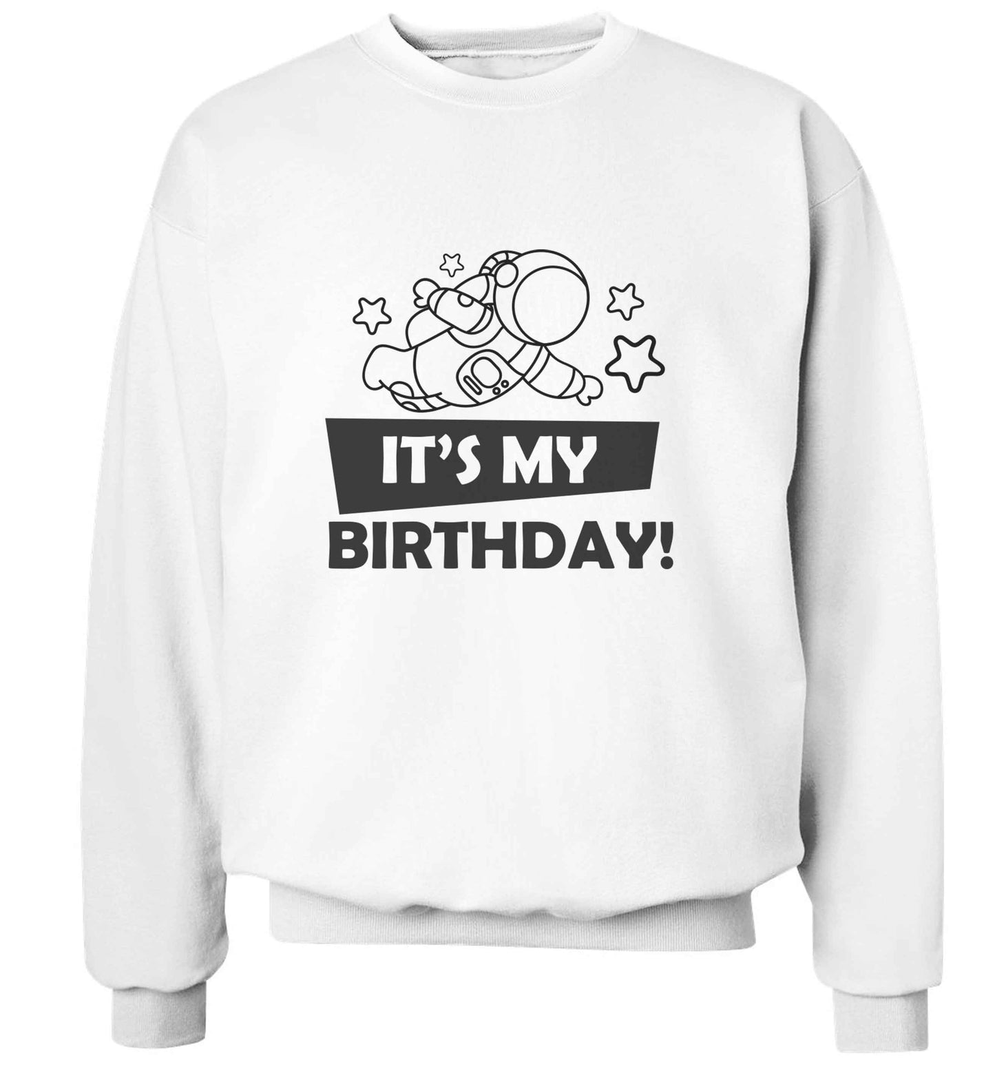 It's my birthday adult's unisex white sweater 2XL