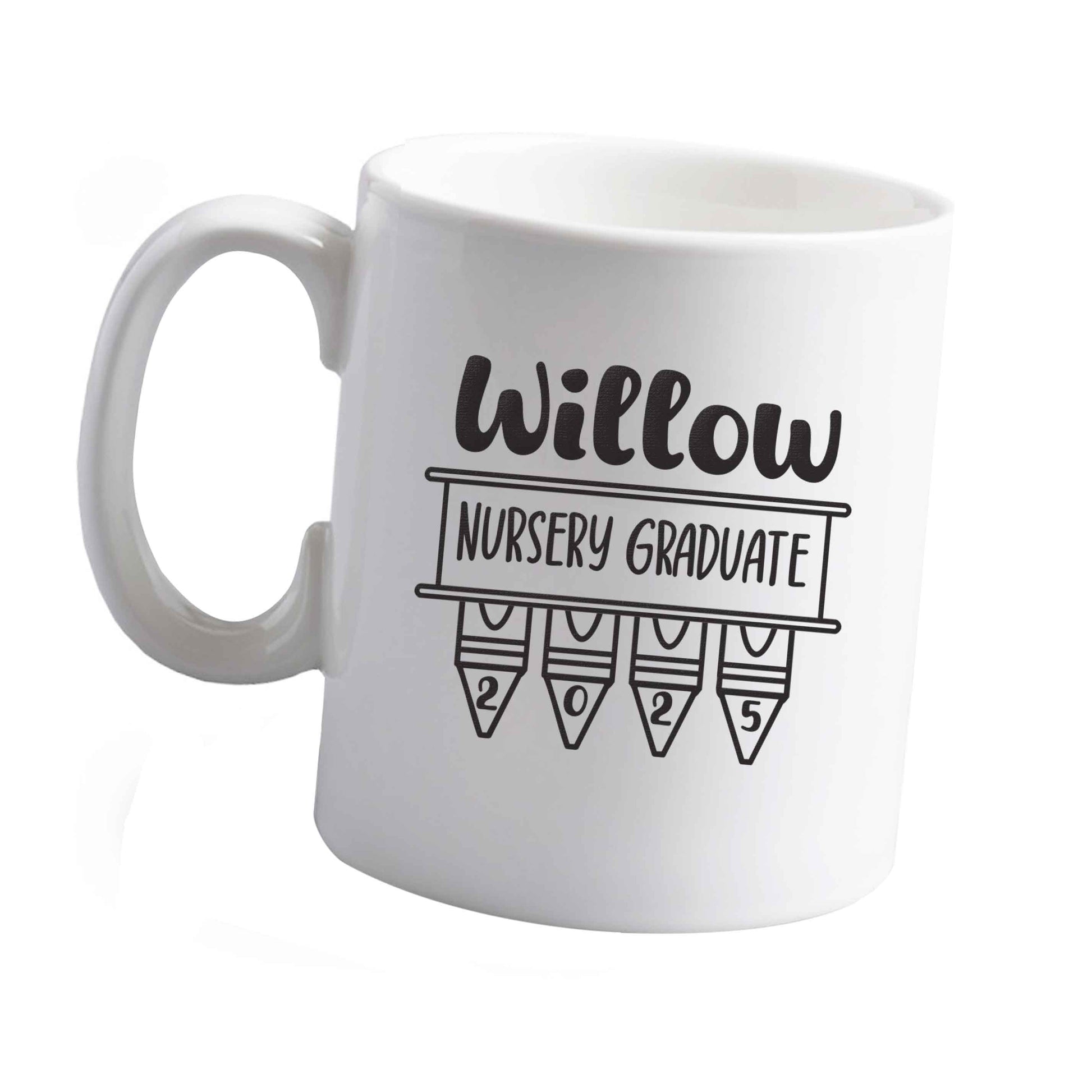 10 oz Personalised nursery graduate 2025 ceramic mug right handed