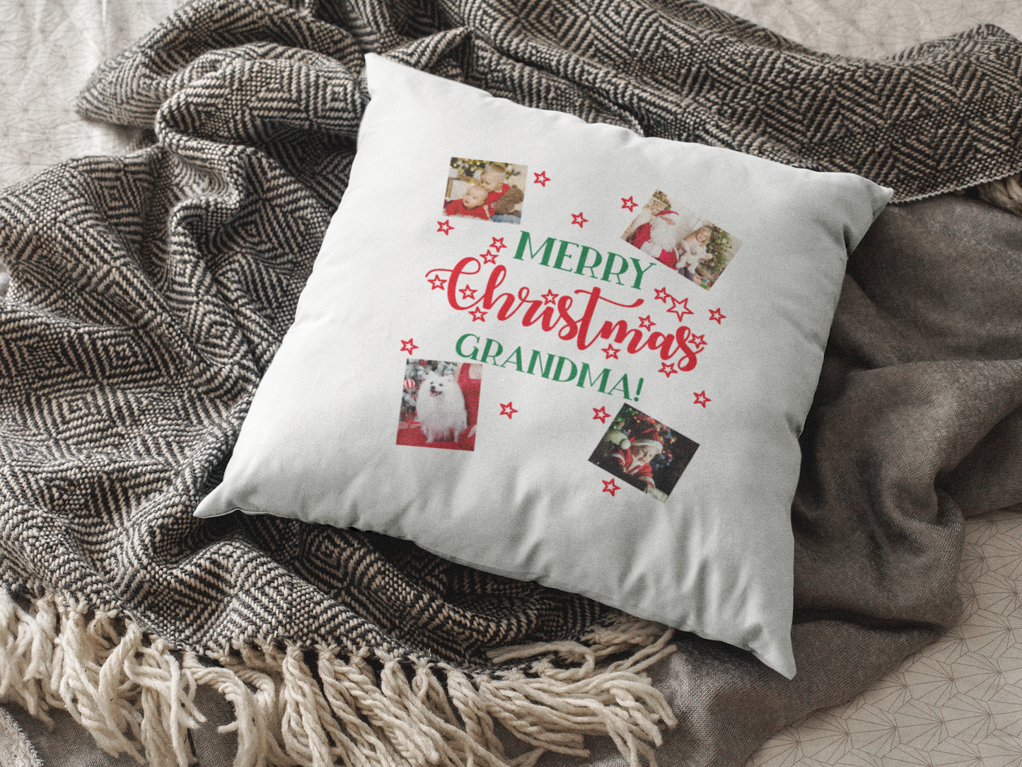 Merry Christmas grandma | Cushion