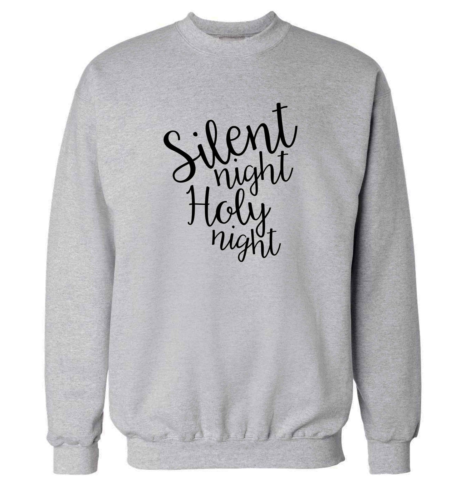 Silent night holy night adult's unisex grey sweater 2XL