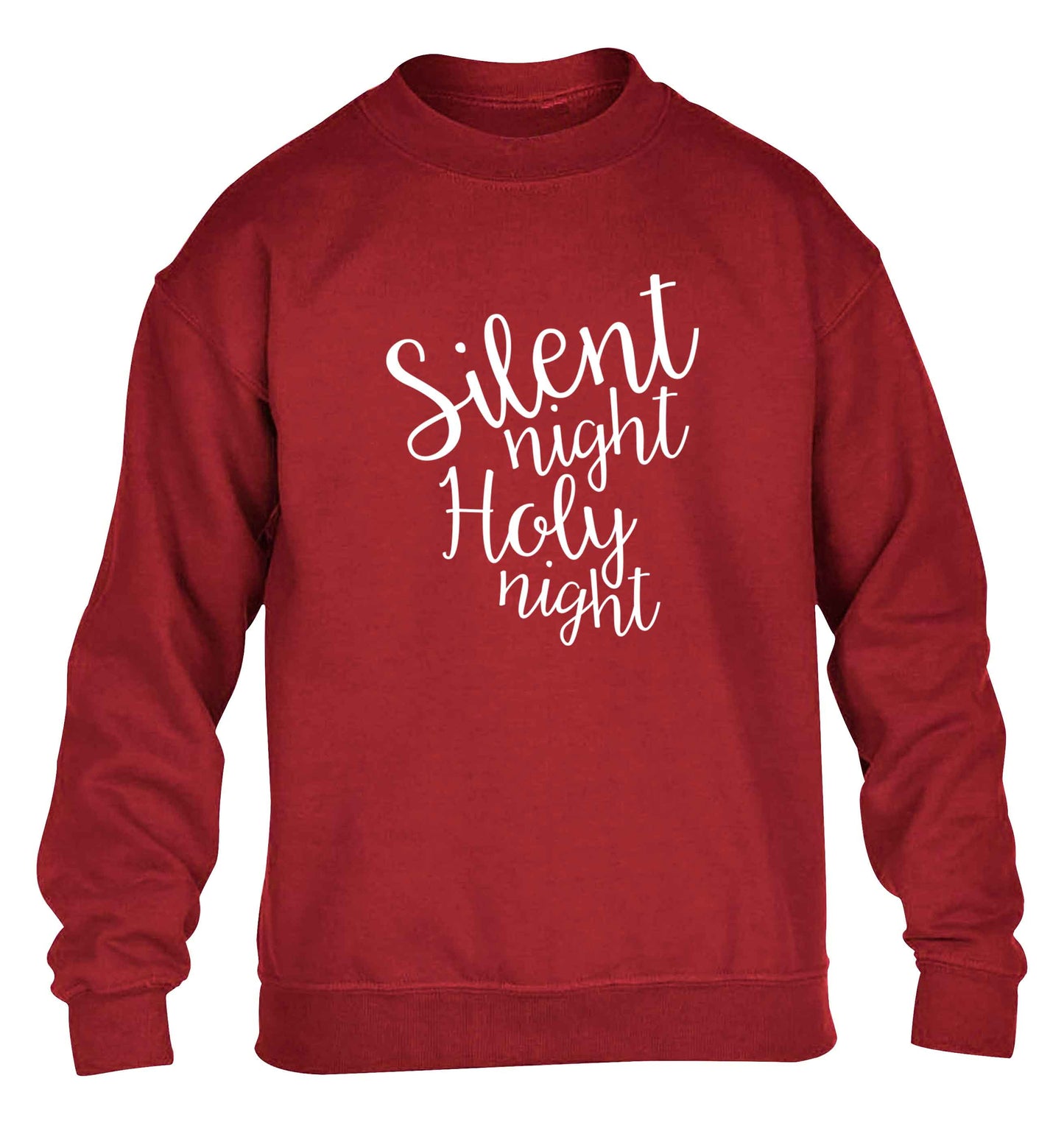 Silent night holy night children's grey sweater 12-13 Years