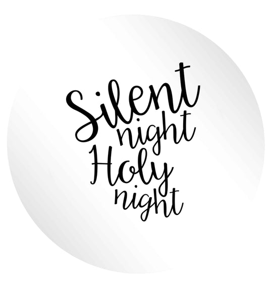Silent night holy night 24 @ 45mm matt circle stickers