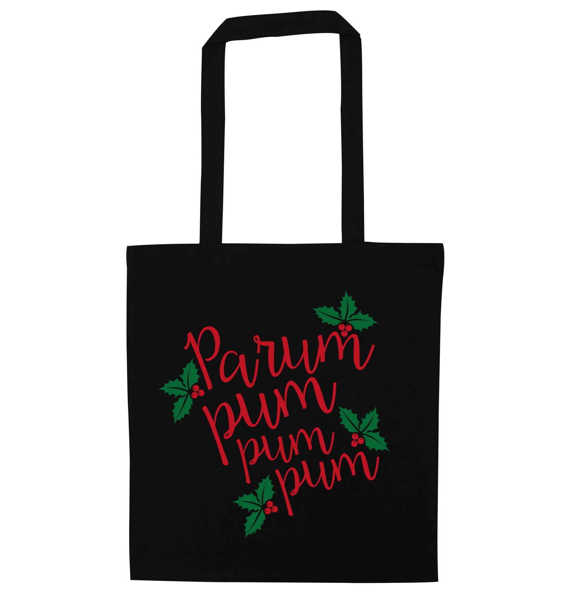 Pa rum pum pum pum black tote bag