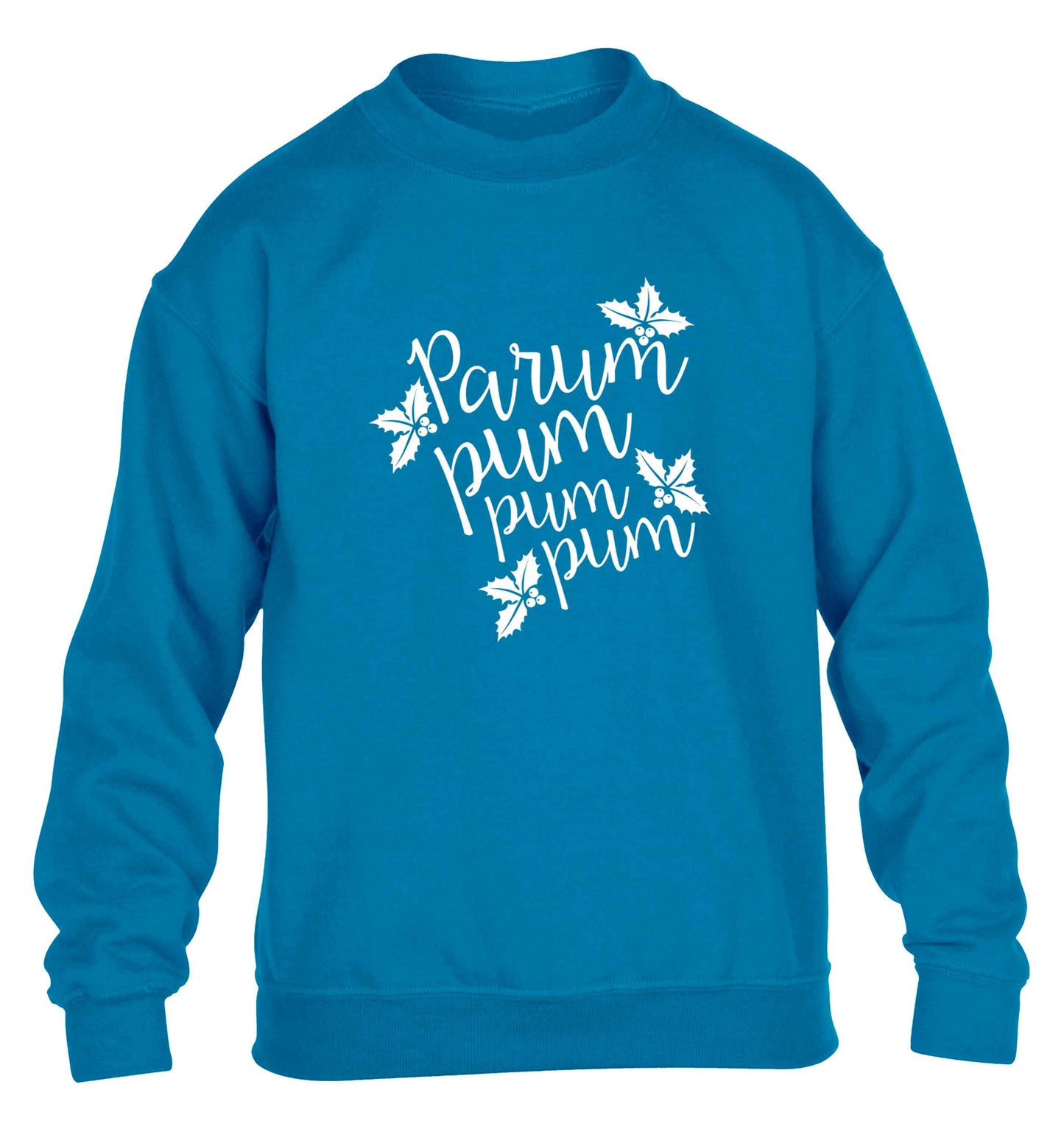 Pa rum pum pum pum children's blue sweater 12-13 Years