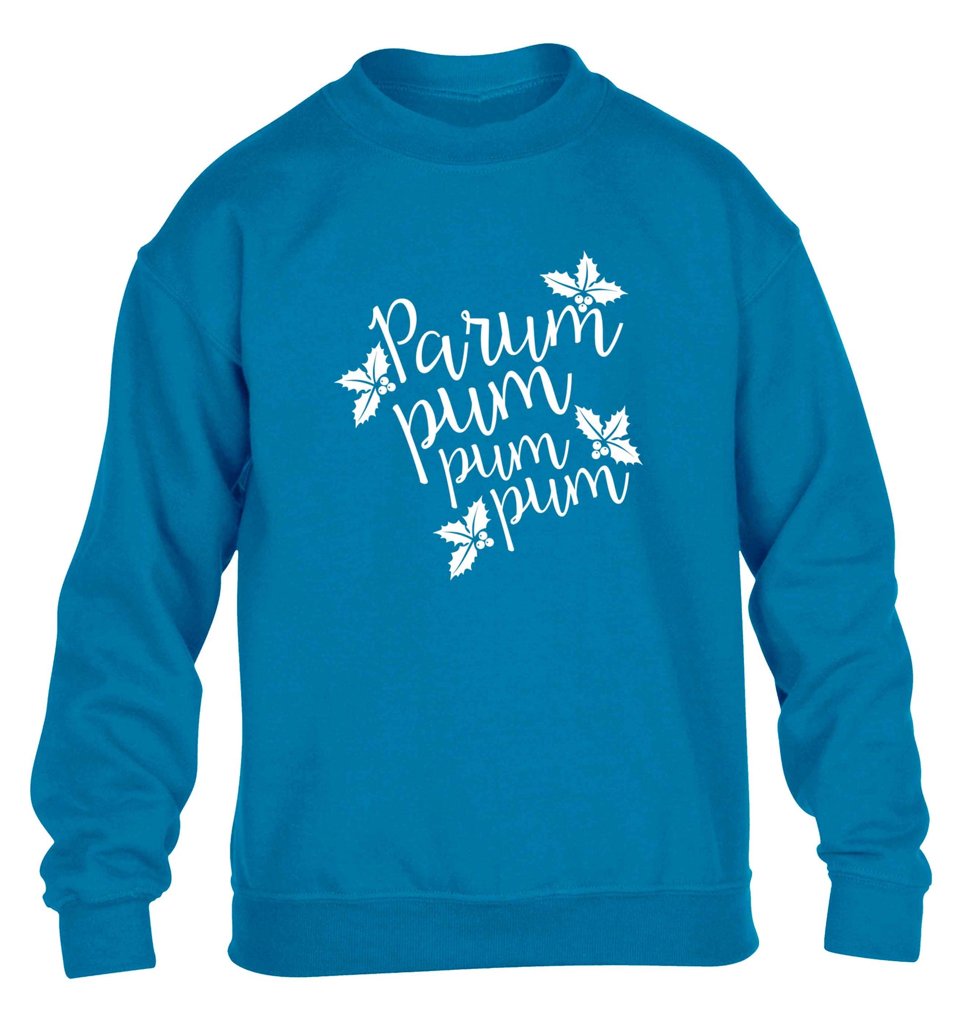 Pa rum pum pum pum children's blue sweater 12-13 Years