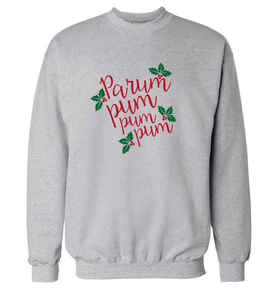 Pa rum pum pum pum adult's unisex grey sweater 2XL