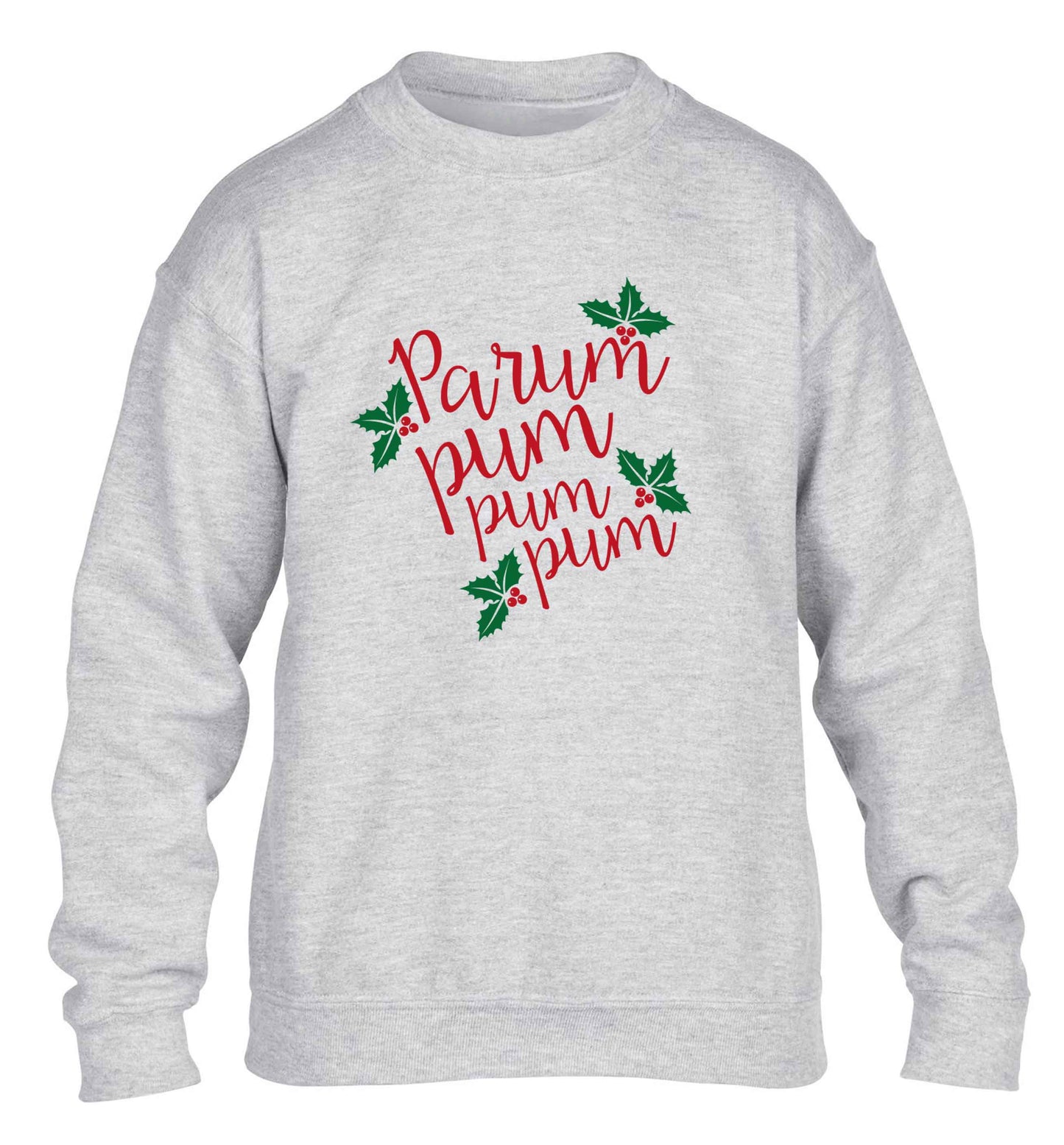 Pa rum pum pum pum children's grey sweater 12-13 Years