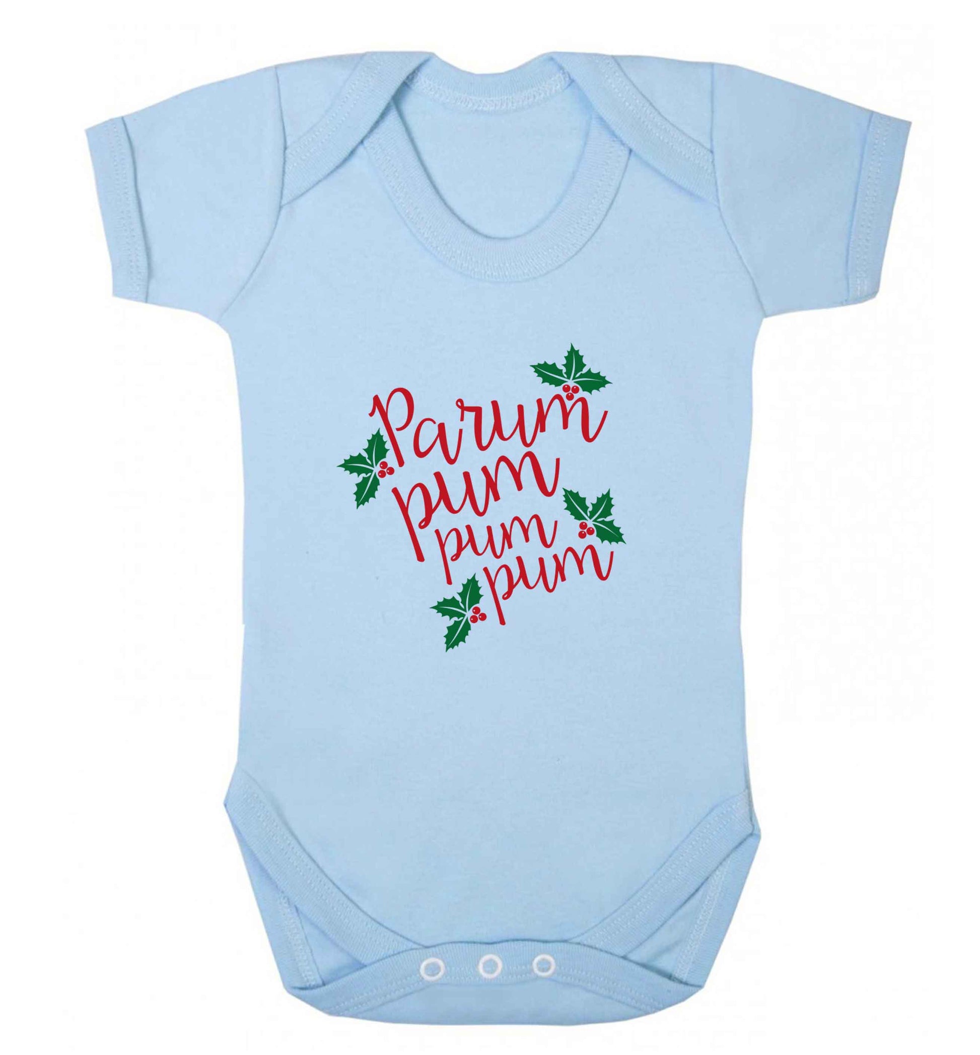 Pa rum pum pum pum baby vest pale blue 18-24 months