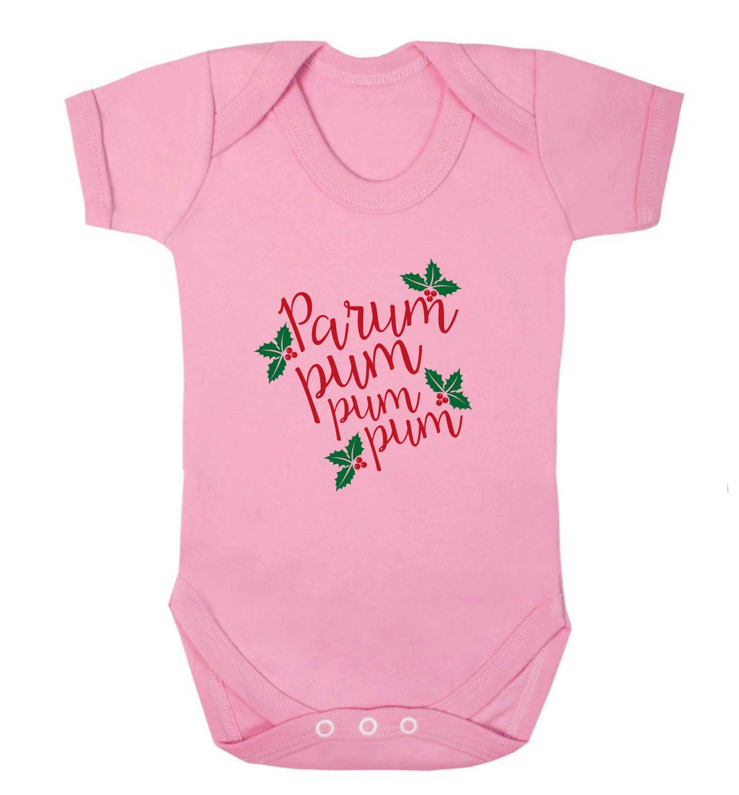 Pa rum pum pum pum baby vest pale pink 18-24 months