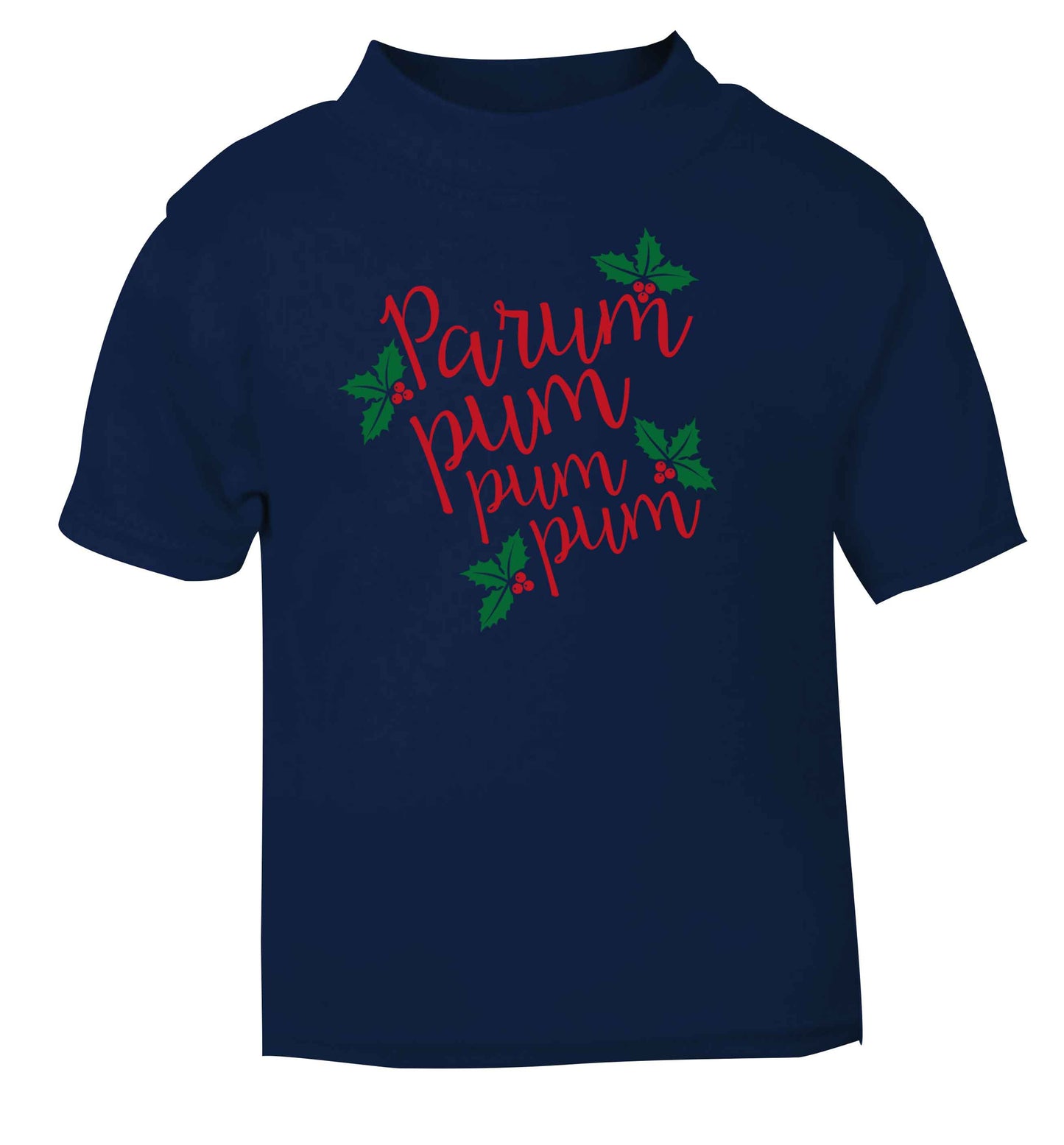 Pa rum pum pum pum navy baby toddler Tshirt 2 Years