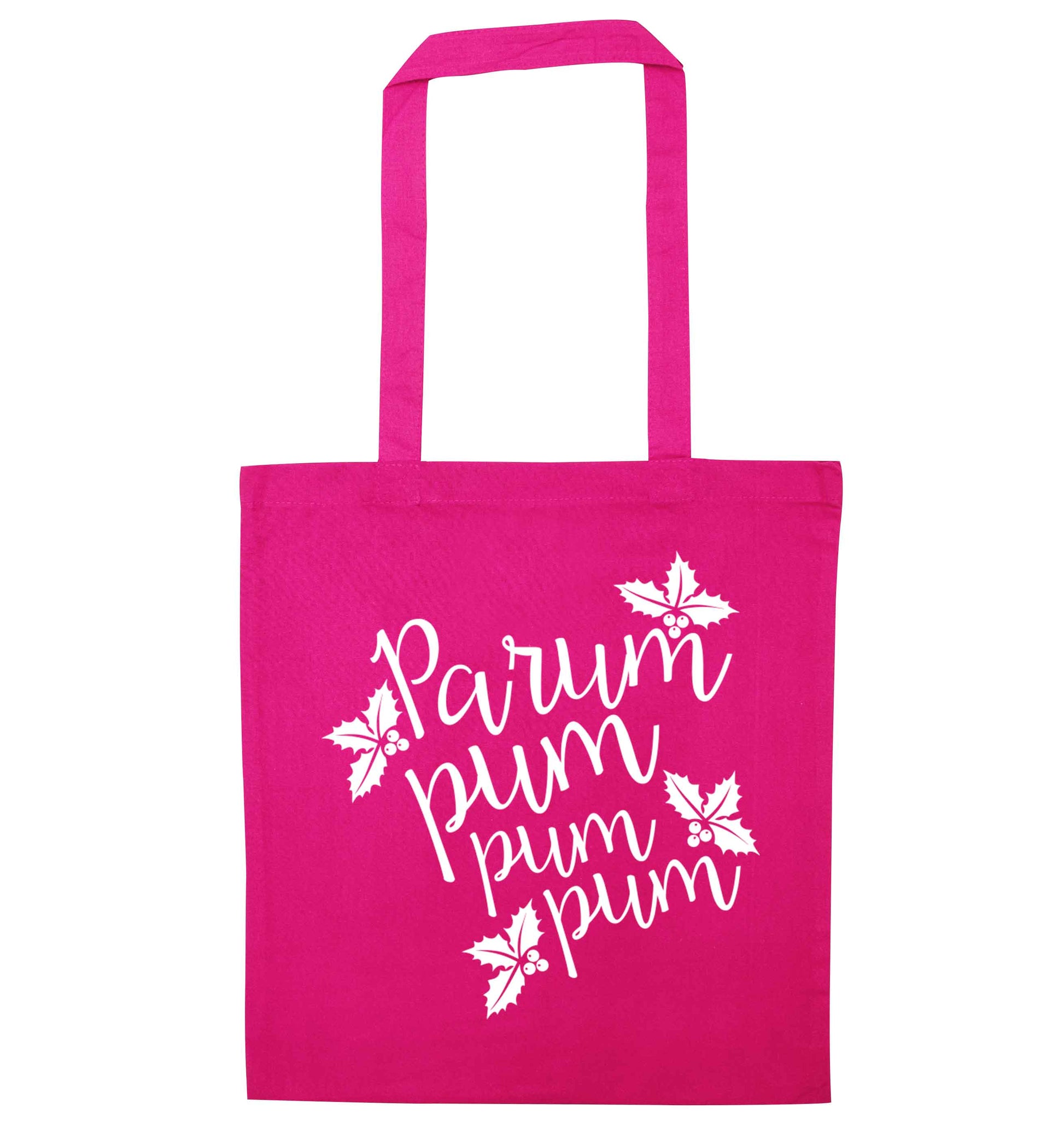 Pa rum pum pum pum pink tote bag