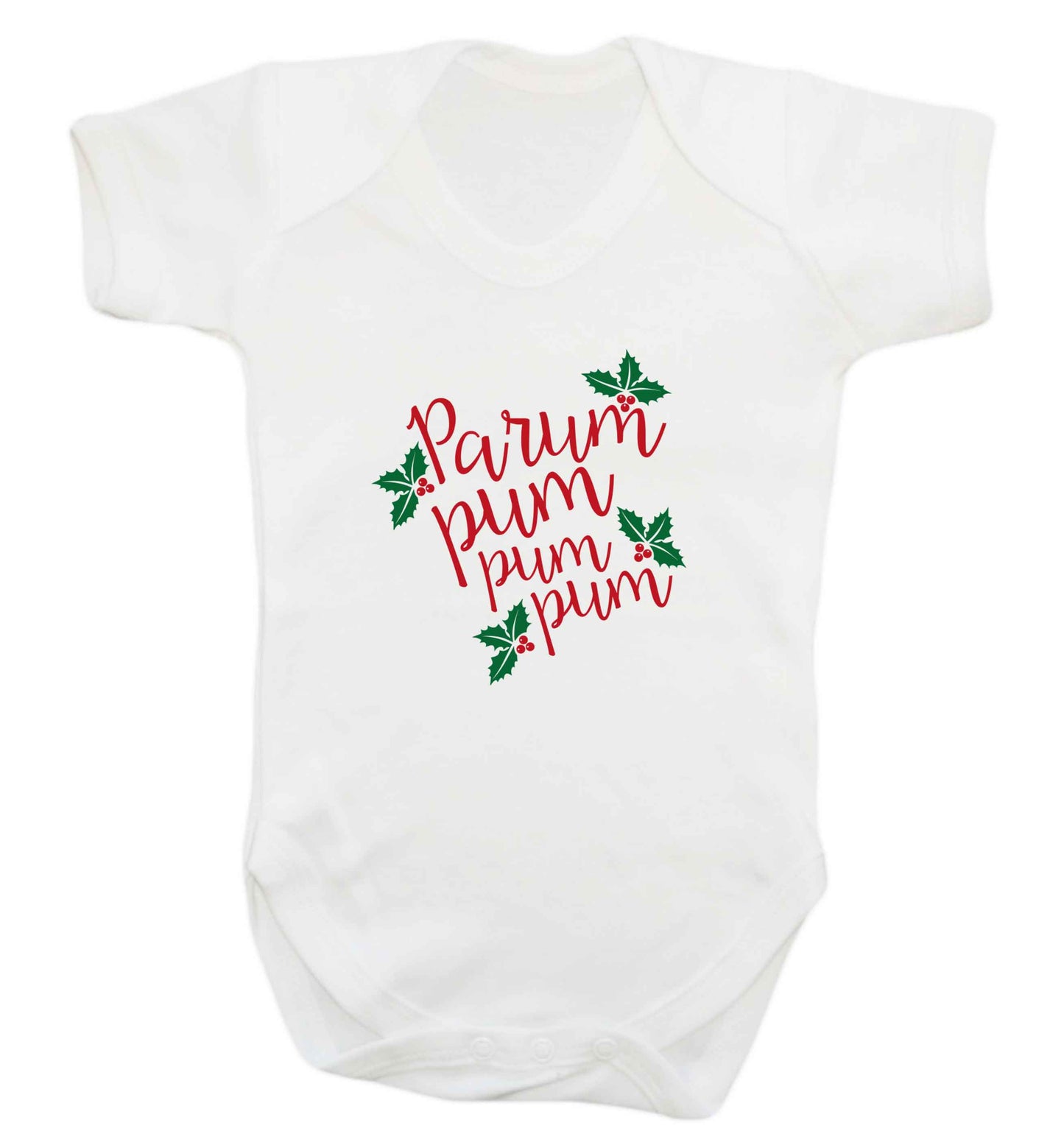 Pa rum pum pum pum baby vest white 18-24 months