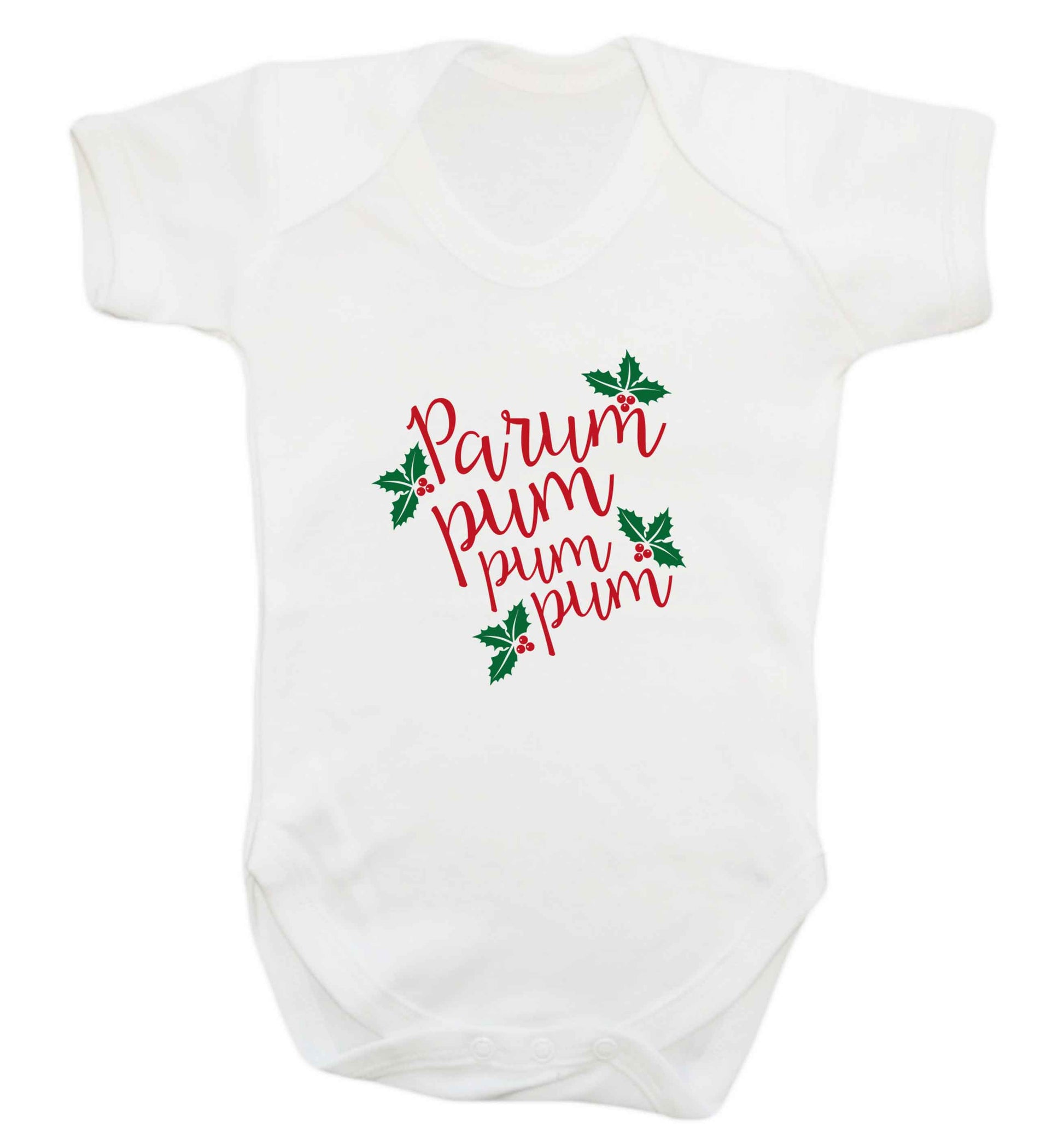 Pa rum pum pum pum baby vest white 18-24 months