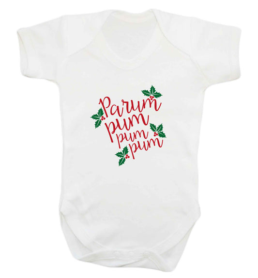 Pa rum pum pum pum baby vest white 18-24 months