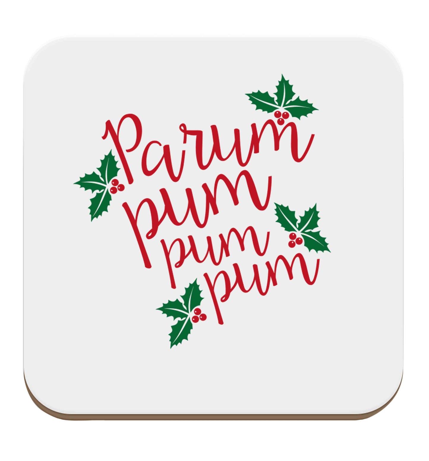 Pa rum pum pum pum set of four coasters