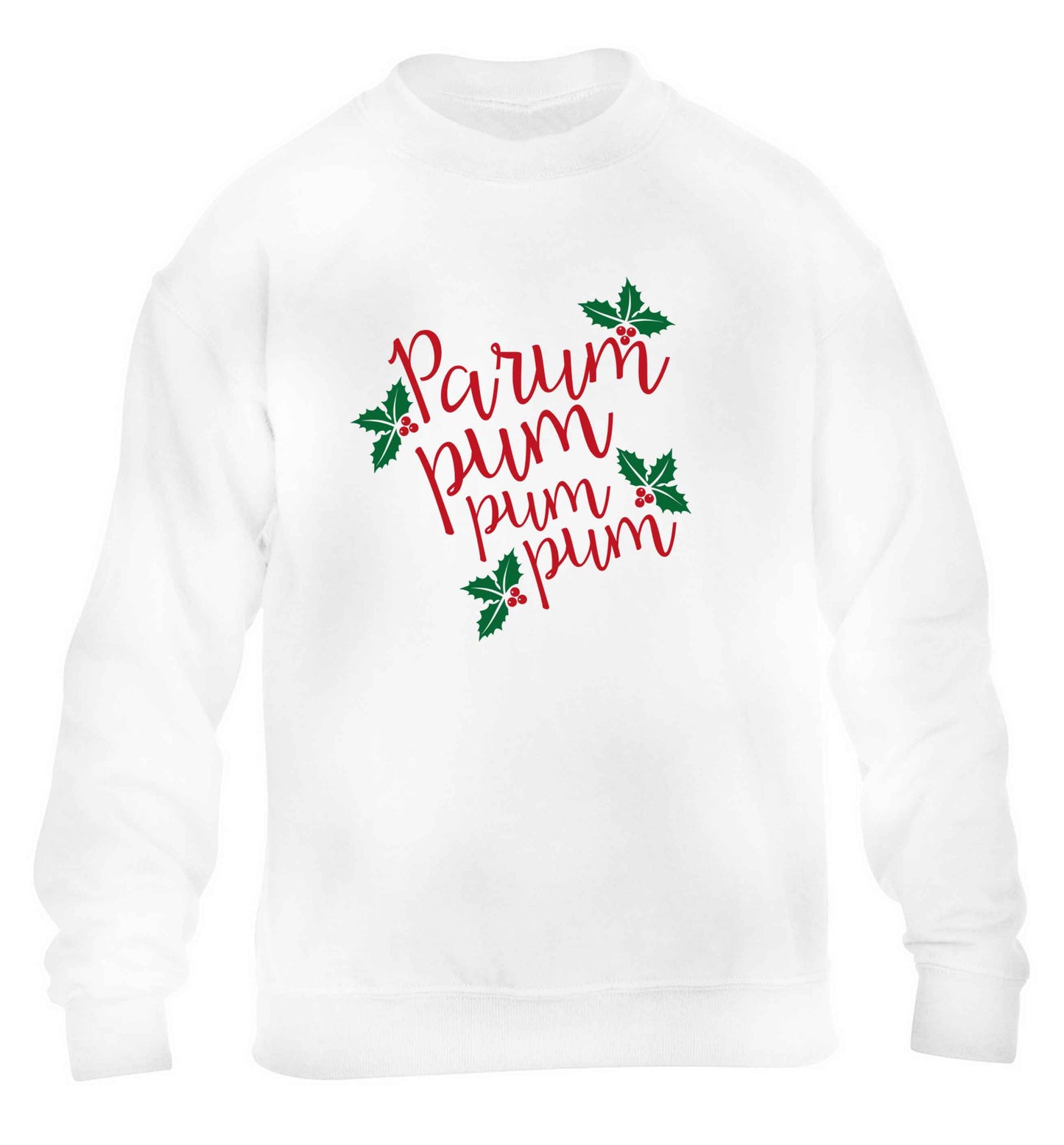 Pa rum pum pum pum children's white sweater 12-13 Years