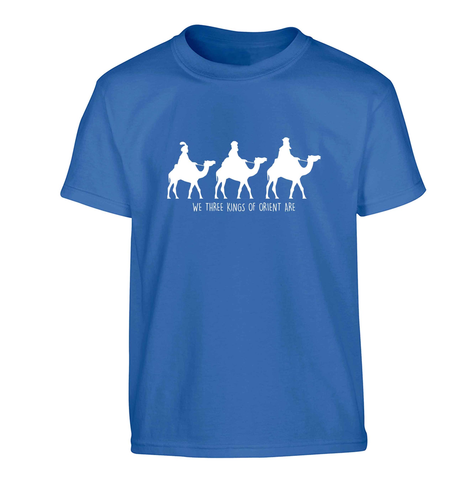 We three kings of orient are Children's blue Tshirt 12-13 Years