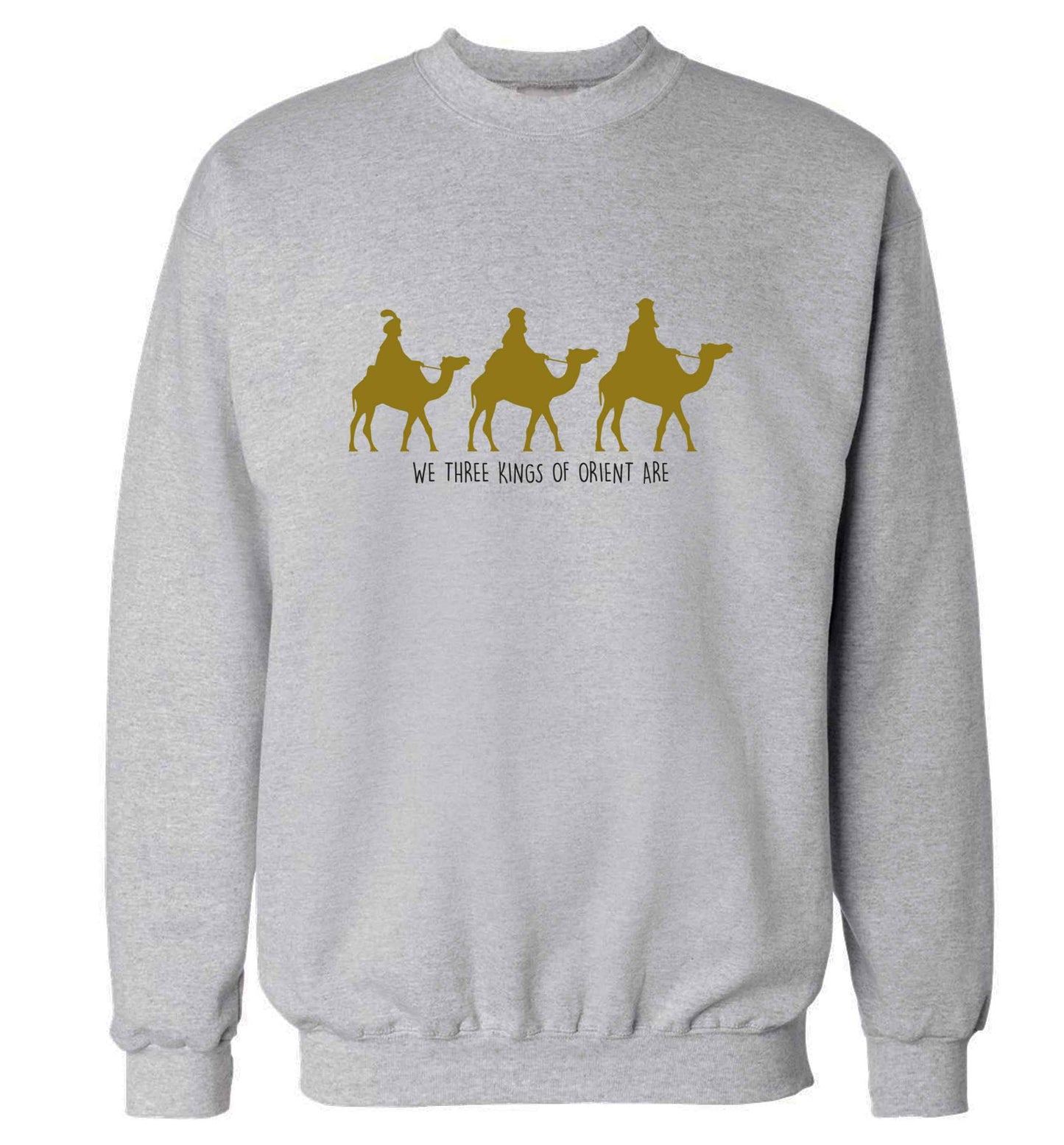 We three kings of orient are adult's unisex grey sweater 2XL
