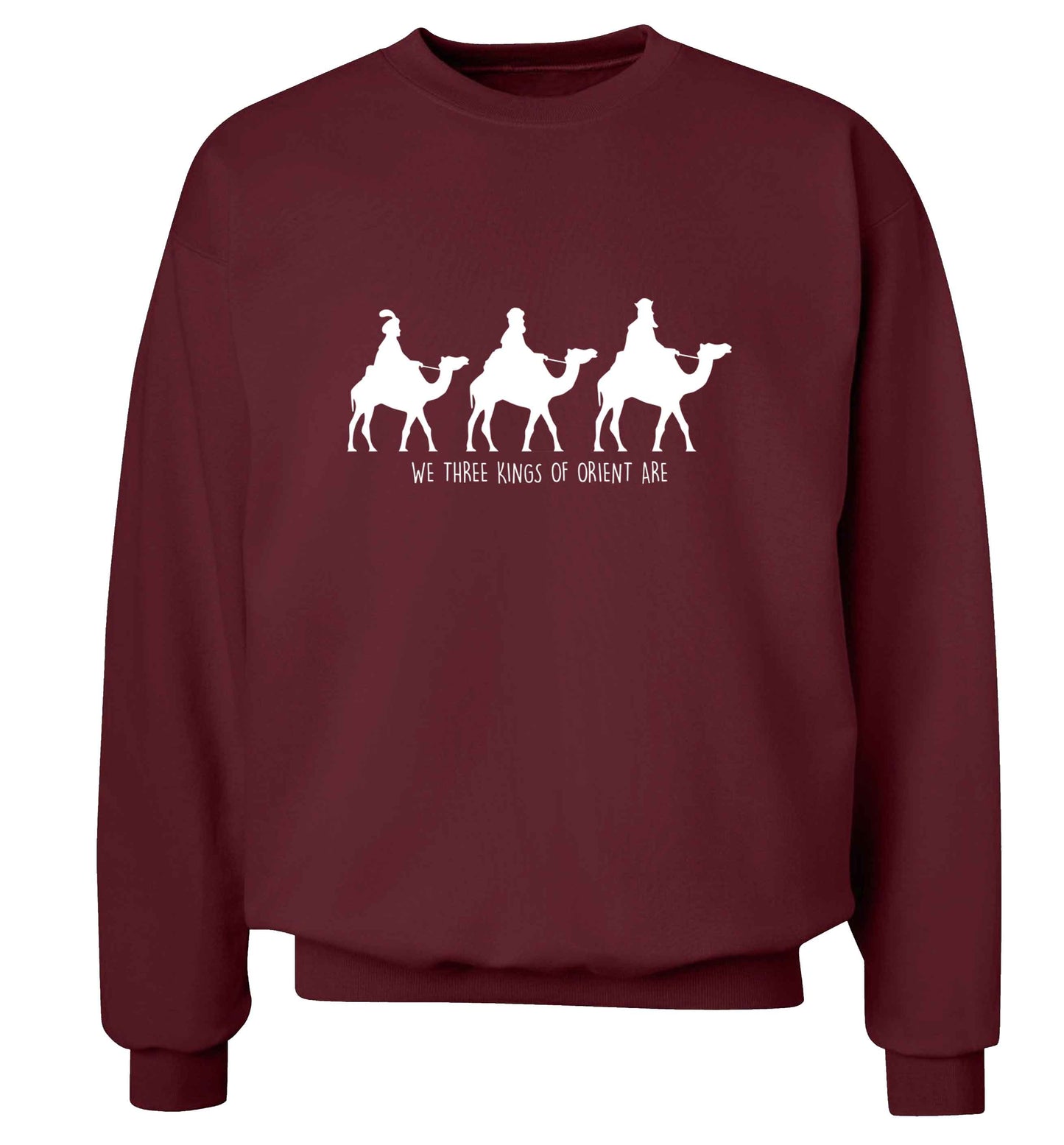 We three kings of orient are adult's unisex maroon sweater 2XL