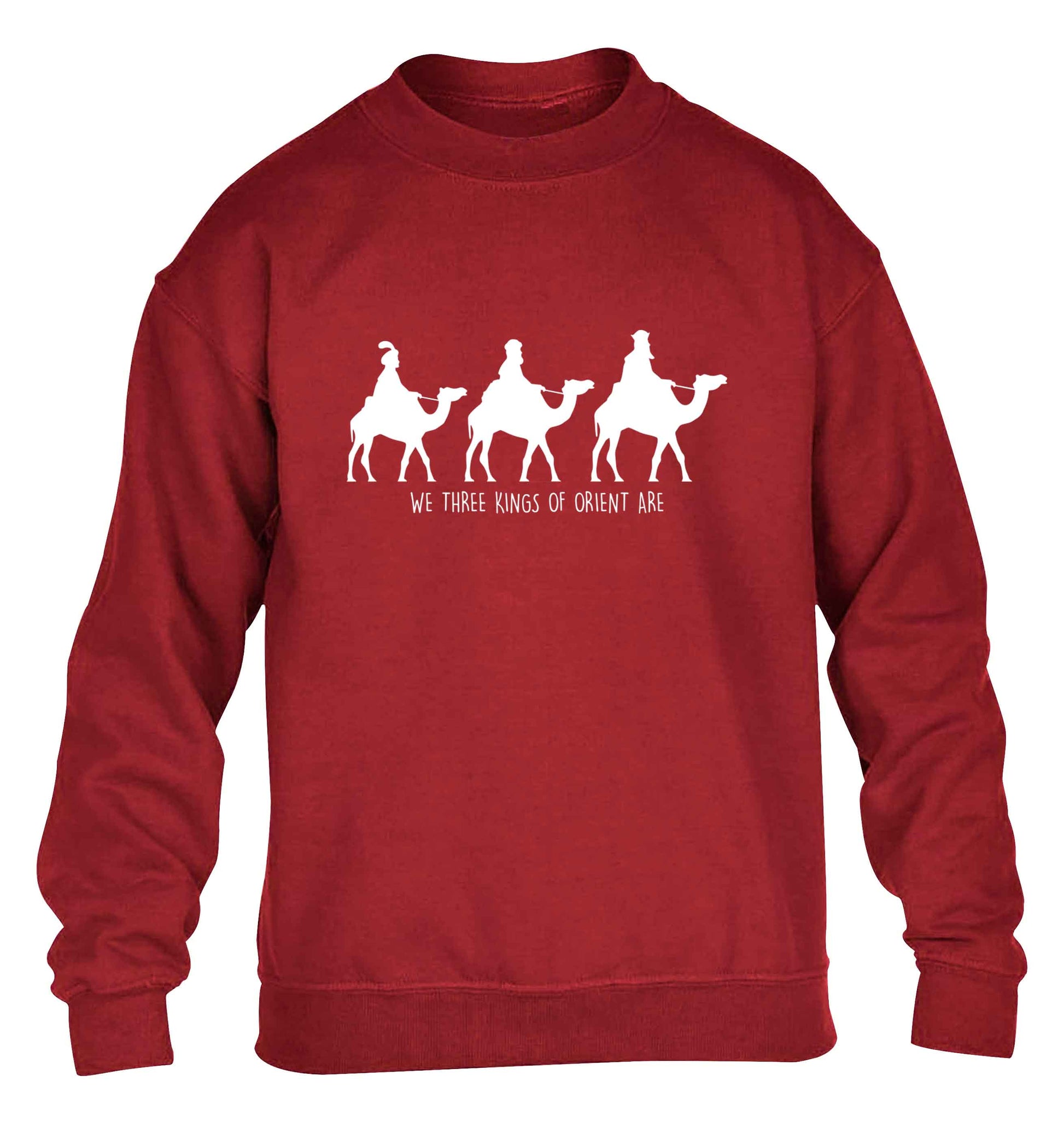 We three kings of orient are children's grey sweater 12-13 Years