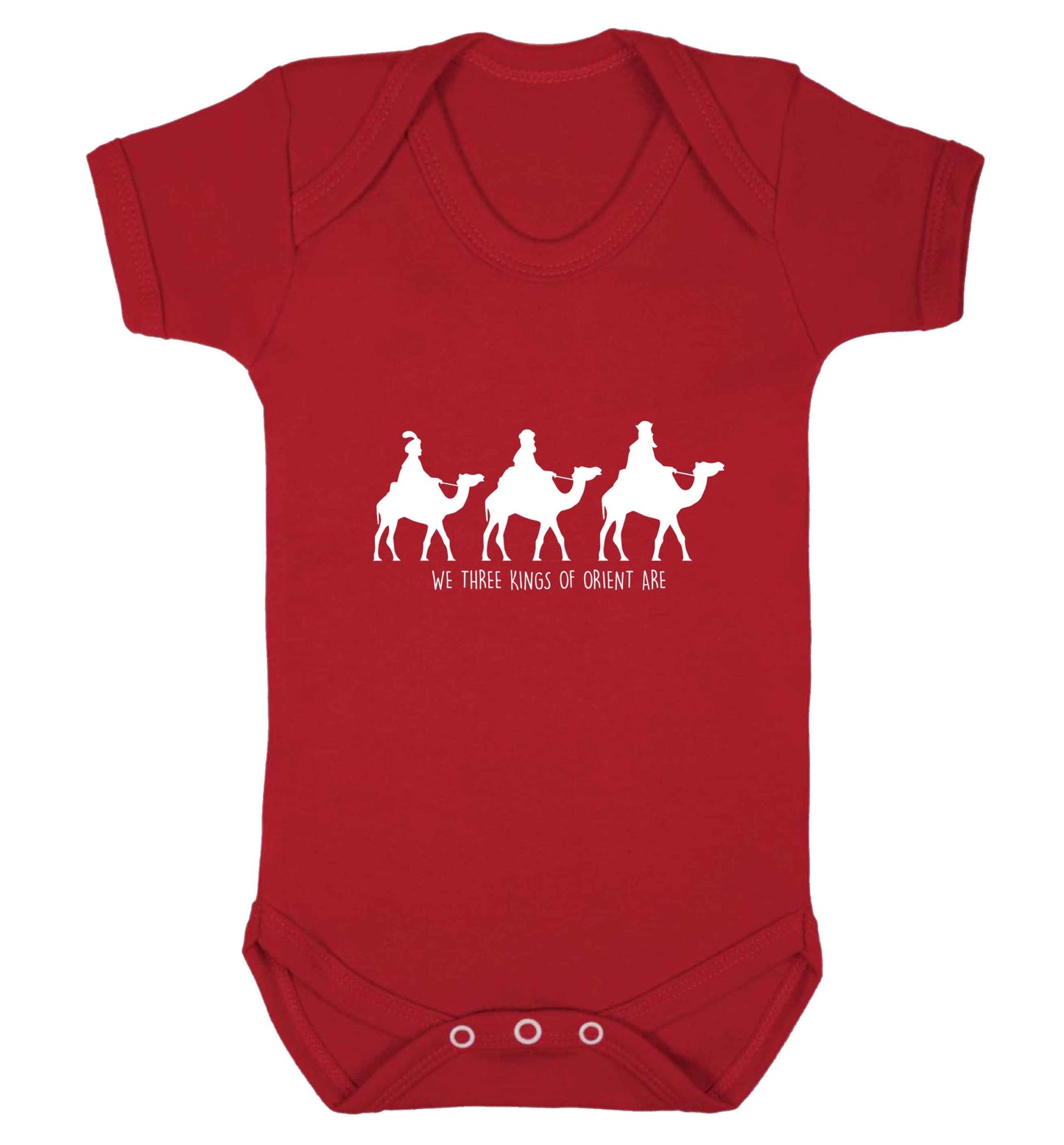 We three kings of orient are baby vest red 18-24 months