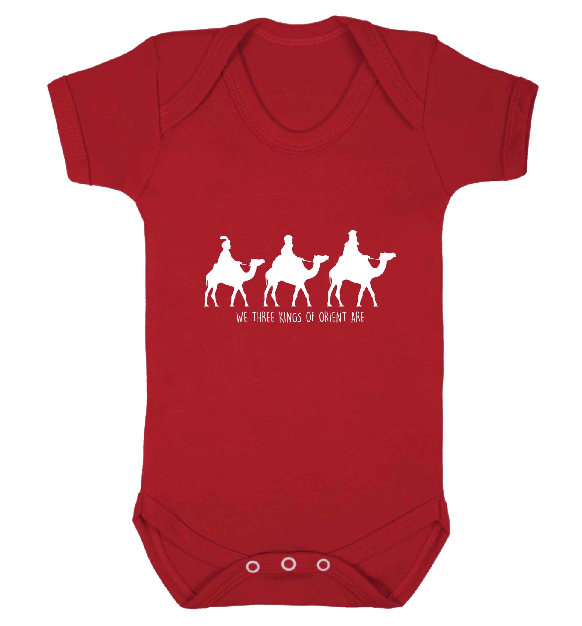 We three kings of orient are baby vest red 18-24 months