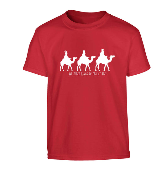 We three kings of orient are Children's red Tshirt 12-13 Years