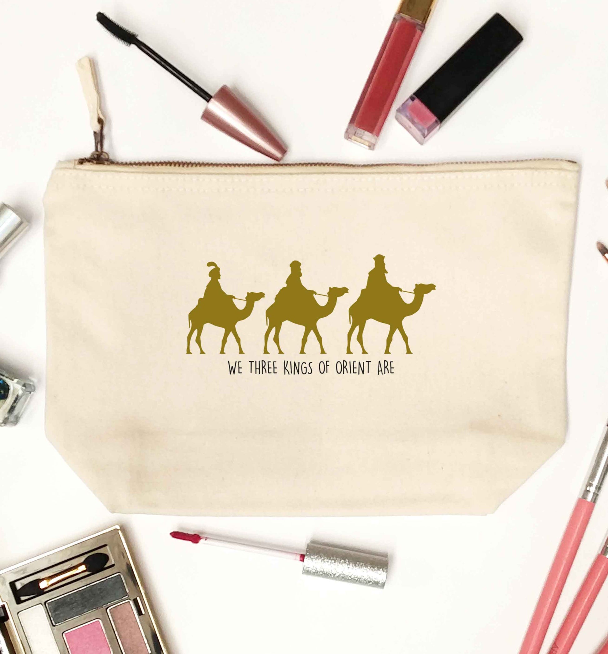 We three kings of orient are natural makeup bag