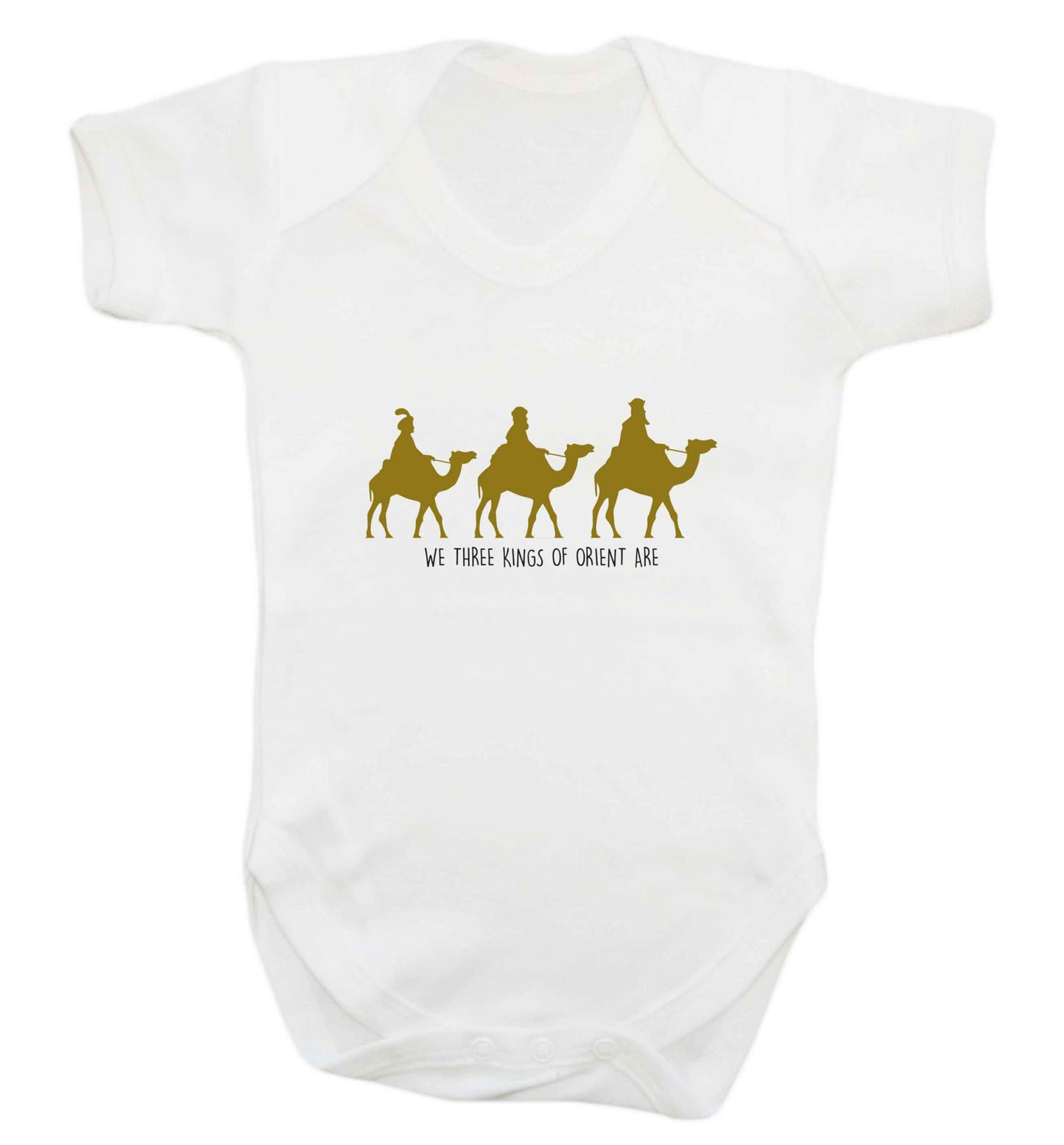 We three kings of orient are baby vest white 18-24 months