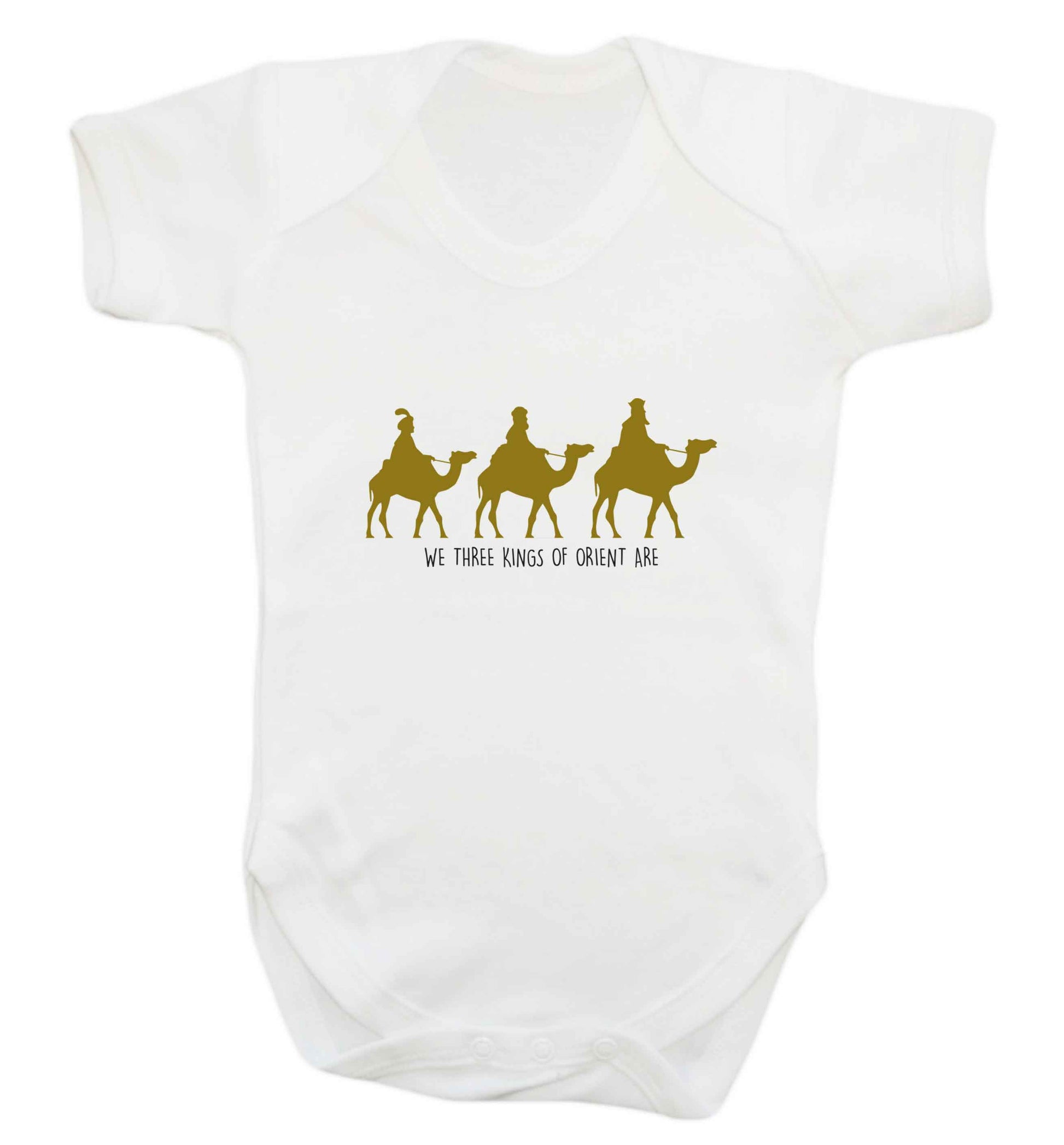 We three kings of orient are baby vest white 18-24 months