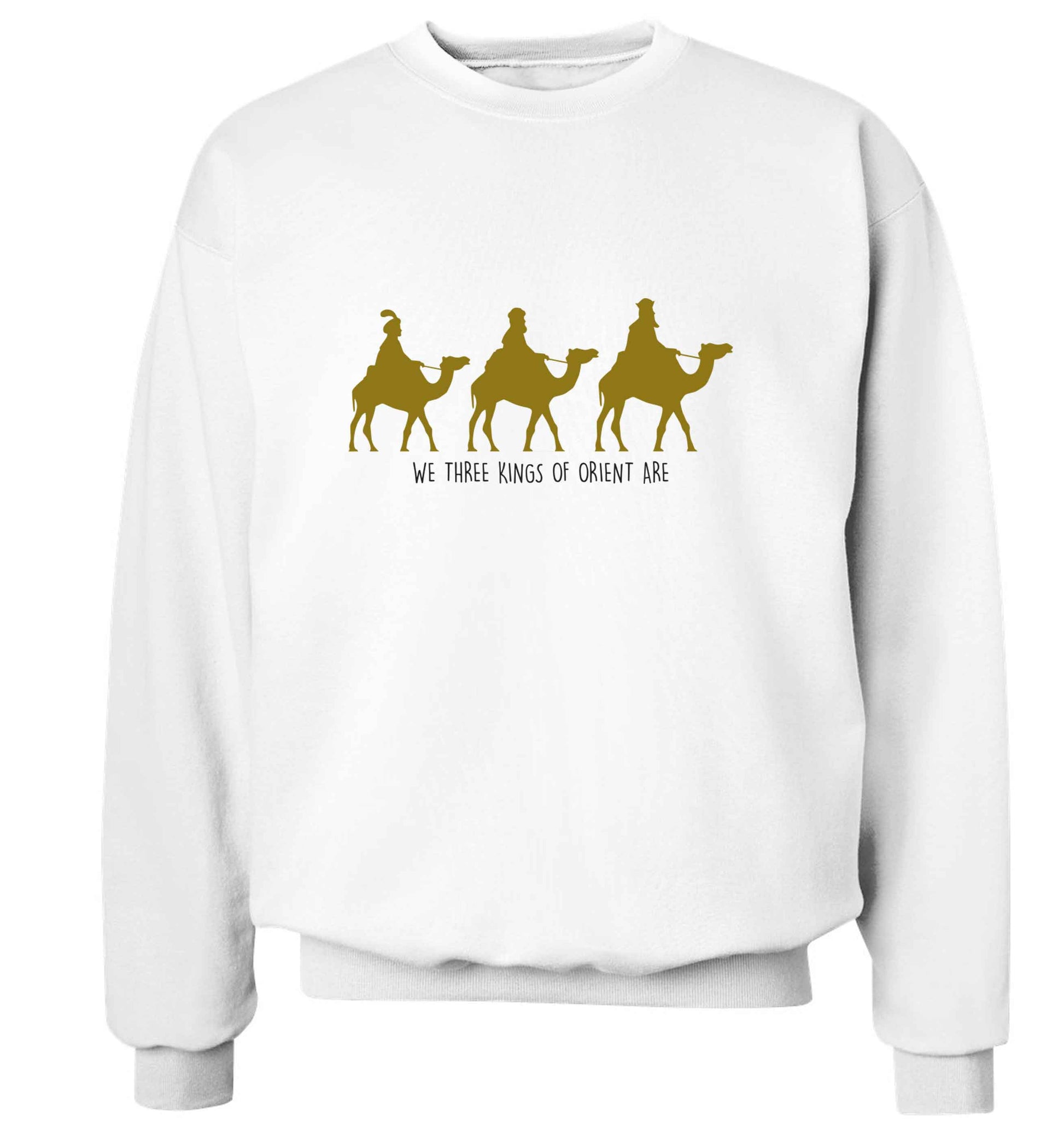We three kings of orient are adult's unisex white sweater 2XL