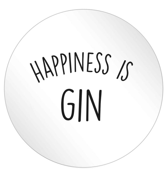 Happiness is gin 24 @ 45mm matt circle stickers