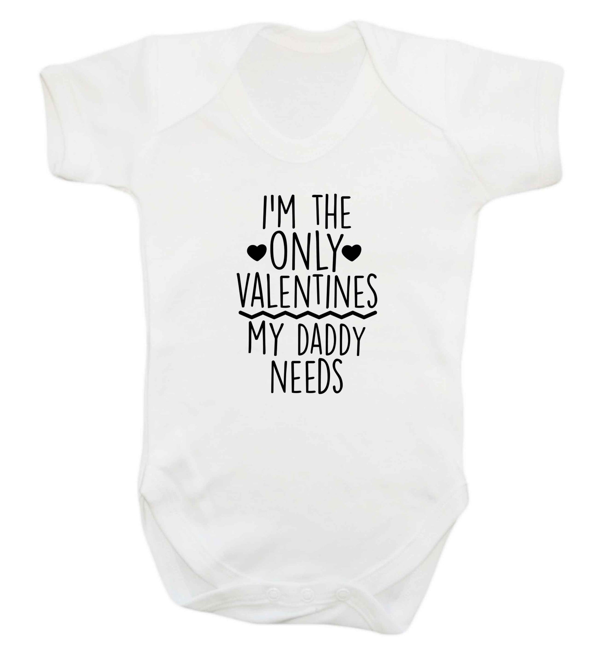I'm the only valentines my daddy needs baby vest white 18-24 months
