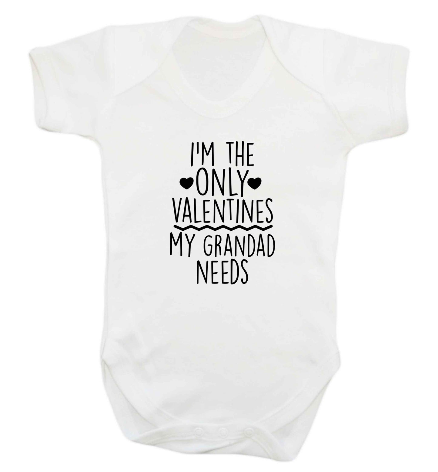 I'm the only valentines my grandad needs baby vest white 18-24 months