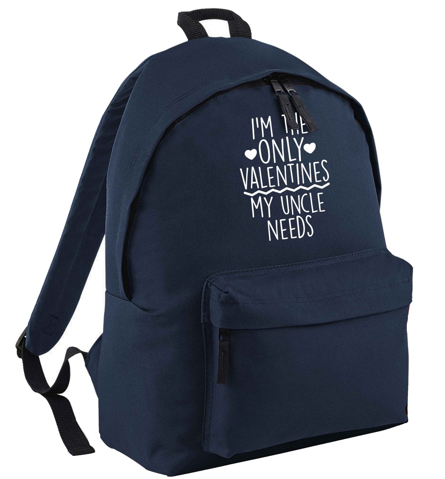 I'm the only valentines my uncle needs navy adults backpack