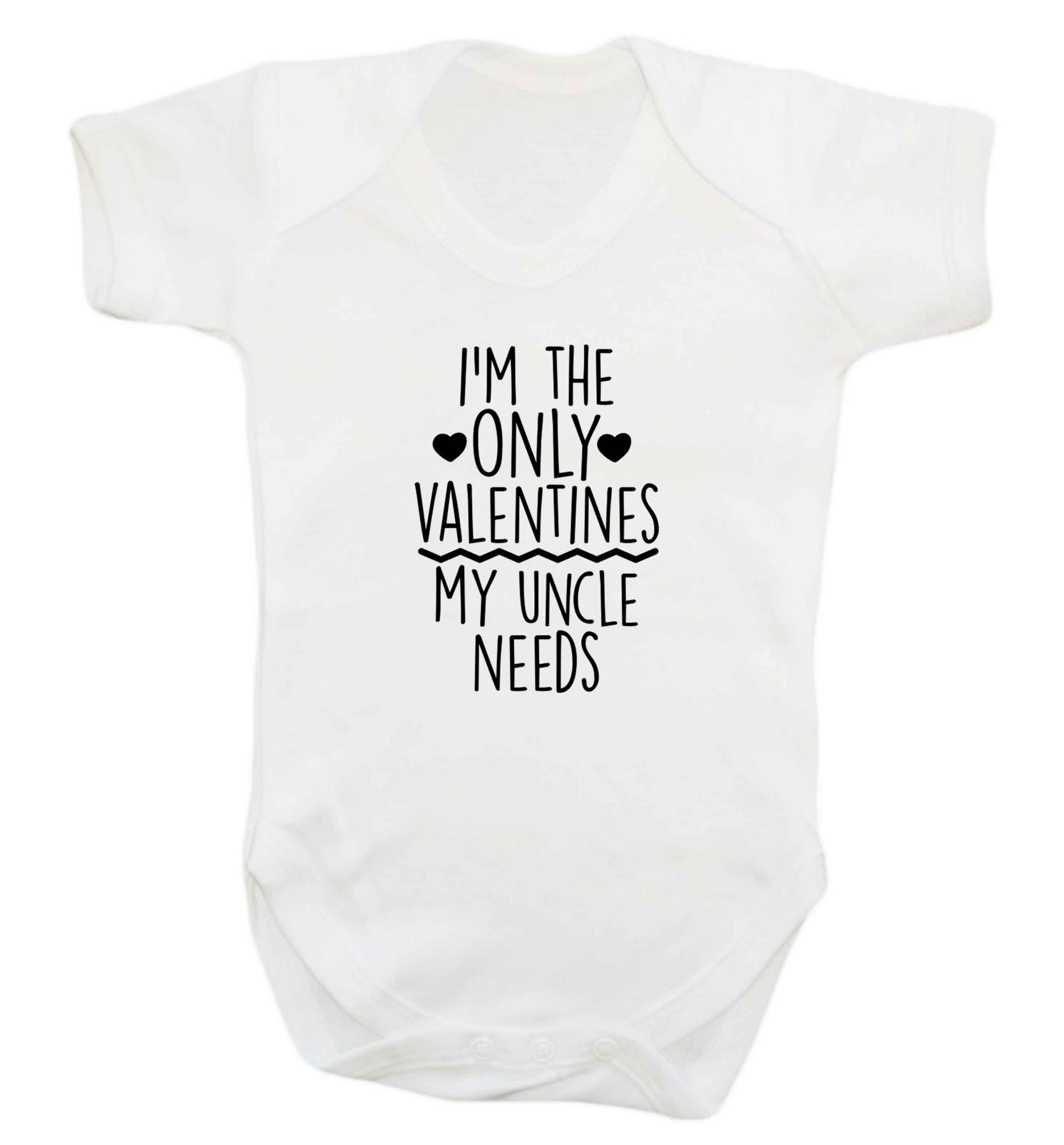 I'm the only valentines my uncle needs baby vest white 18-24 months