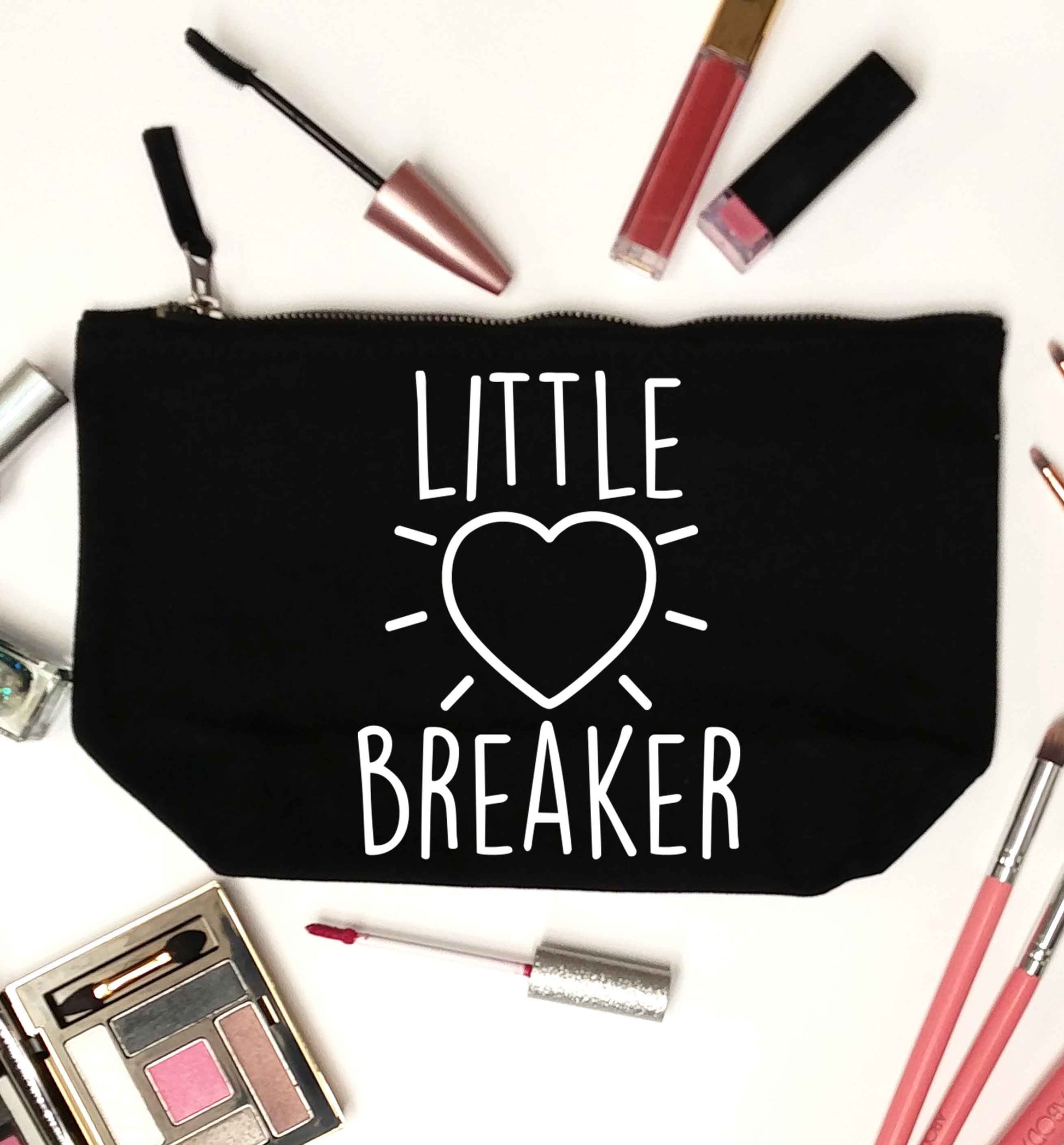 Little heartbreaker black makeup bag