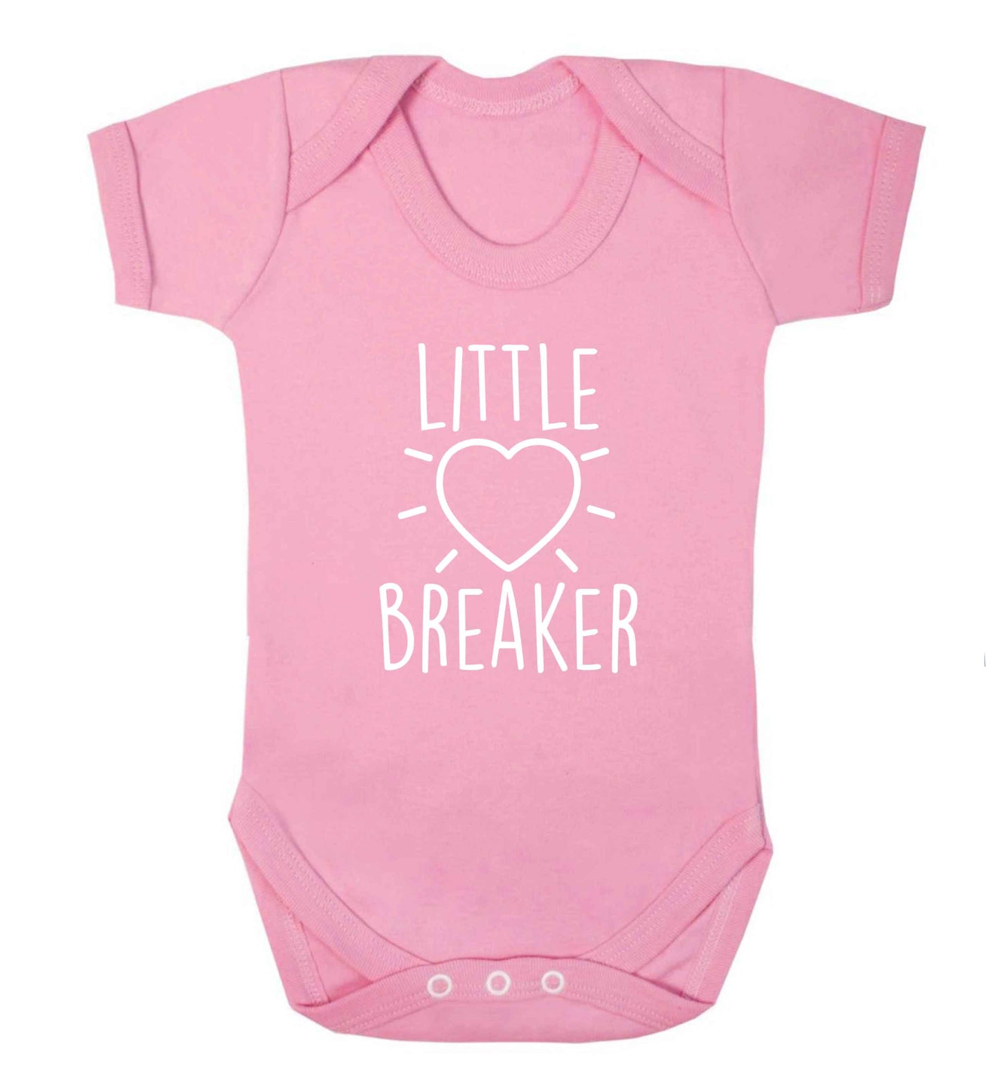 Little heartbreaker baby vest pale pink 18-24 months