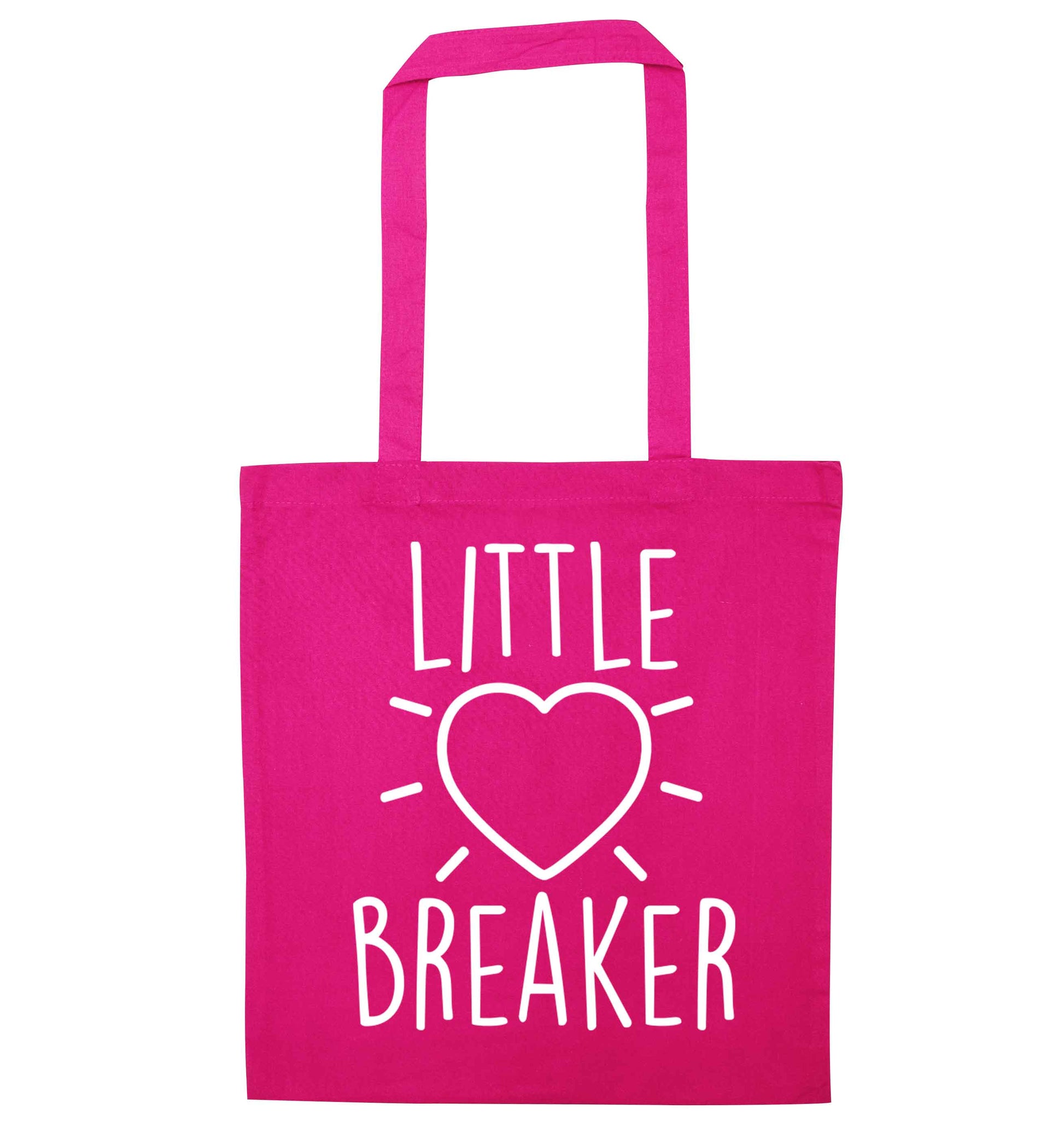 Little heartbreaker pink tote bag