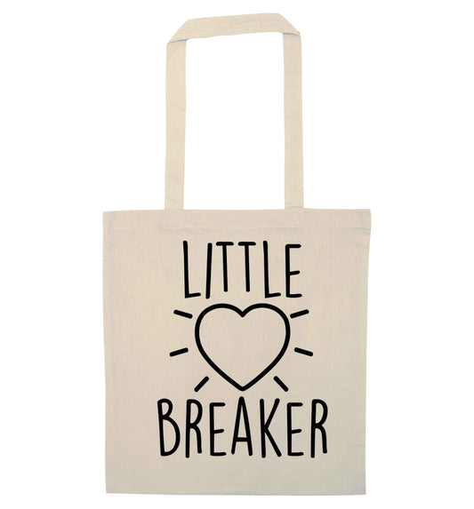 Little heartbreaker natural tote bag