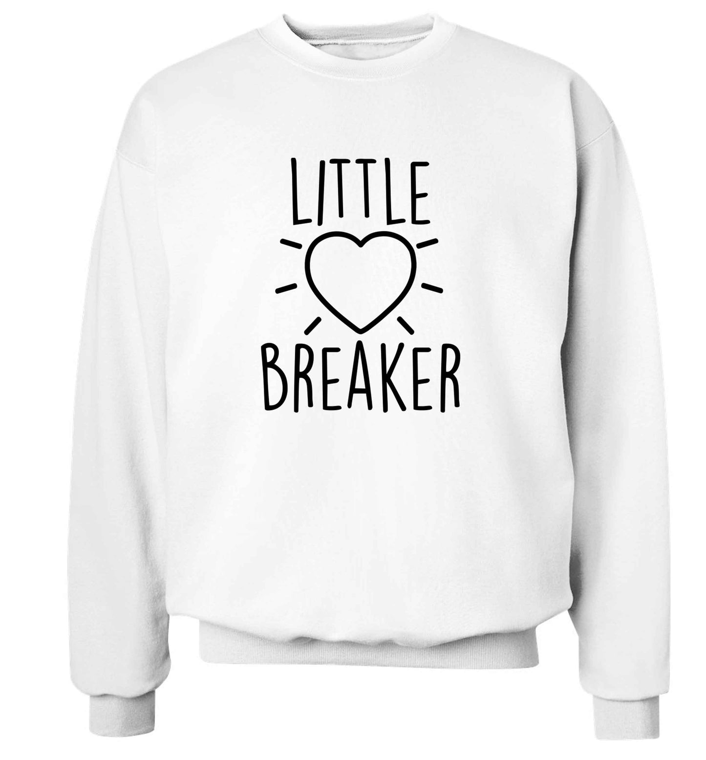 Little heartbreaker adult's unisex white sweater 2XL