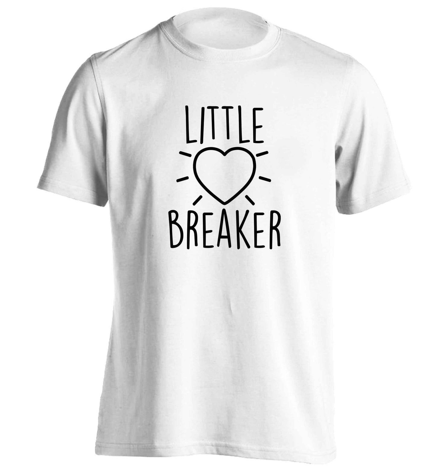 Little heartbreaker adults unisex white Tshirt 2XL