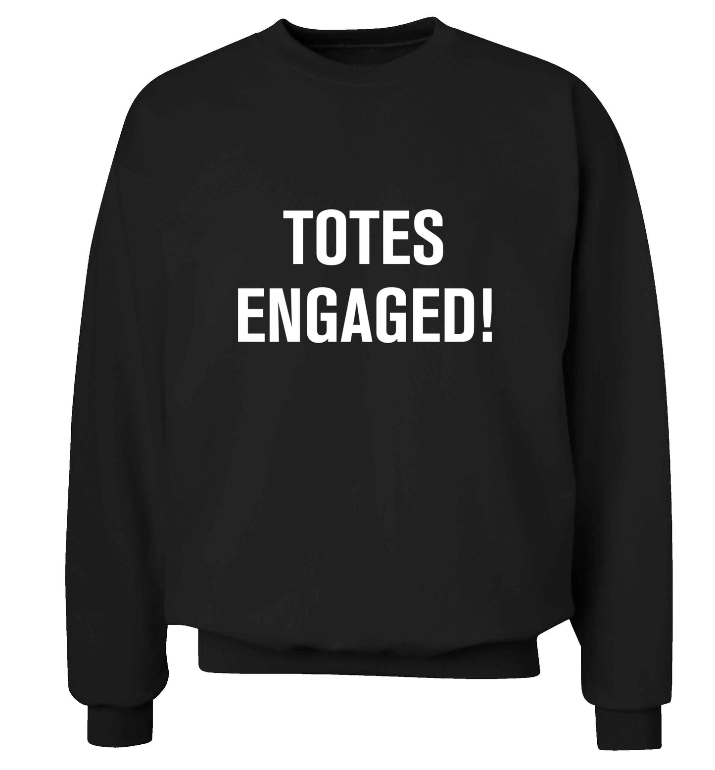 Totes engaged adult's unisex black sweater 2XL