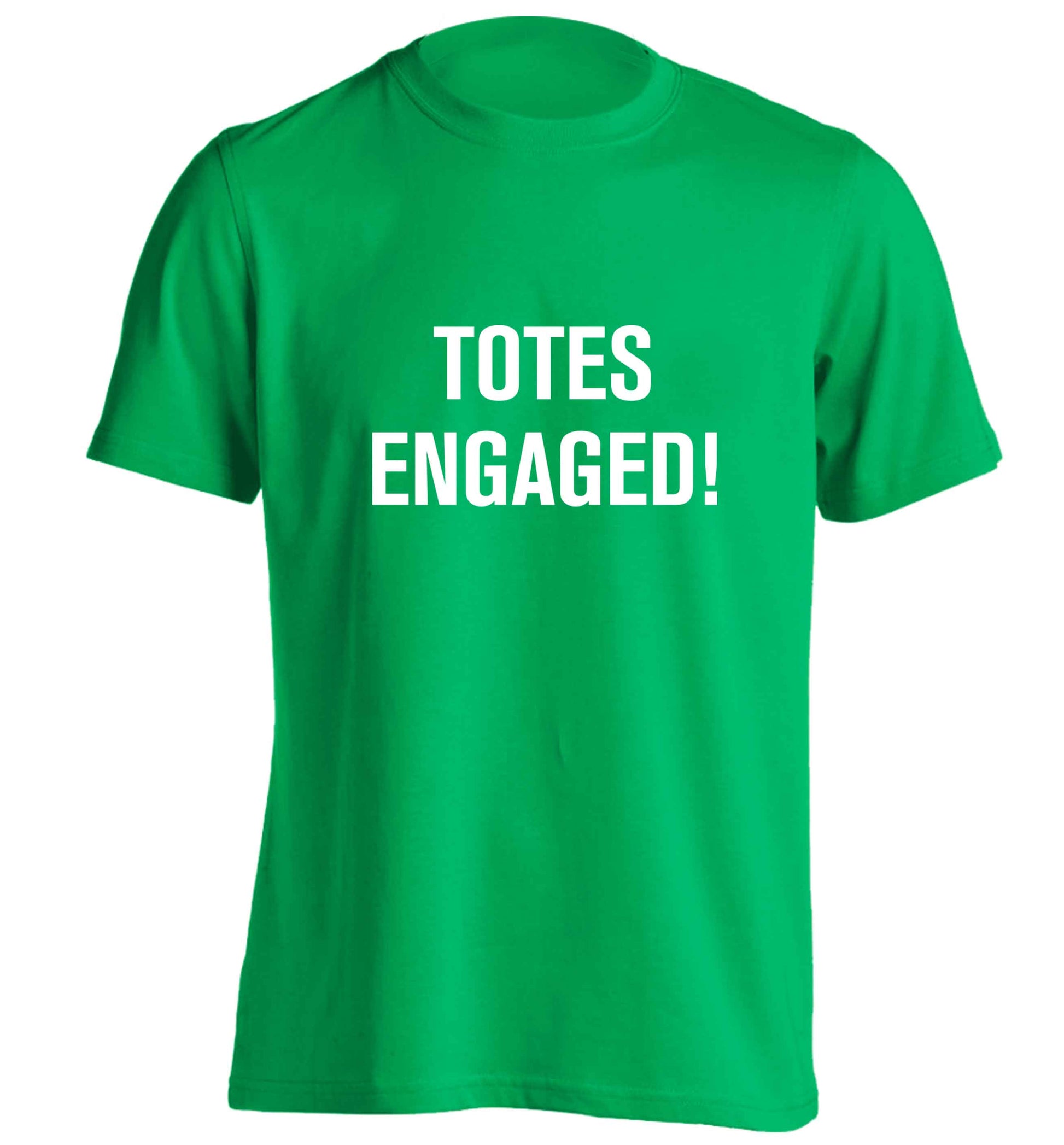 Totes engaged adults unisex green Tshirt 2XL