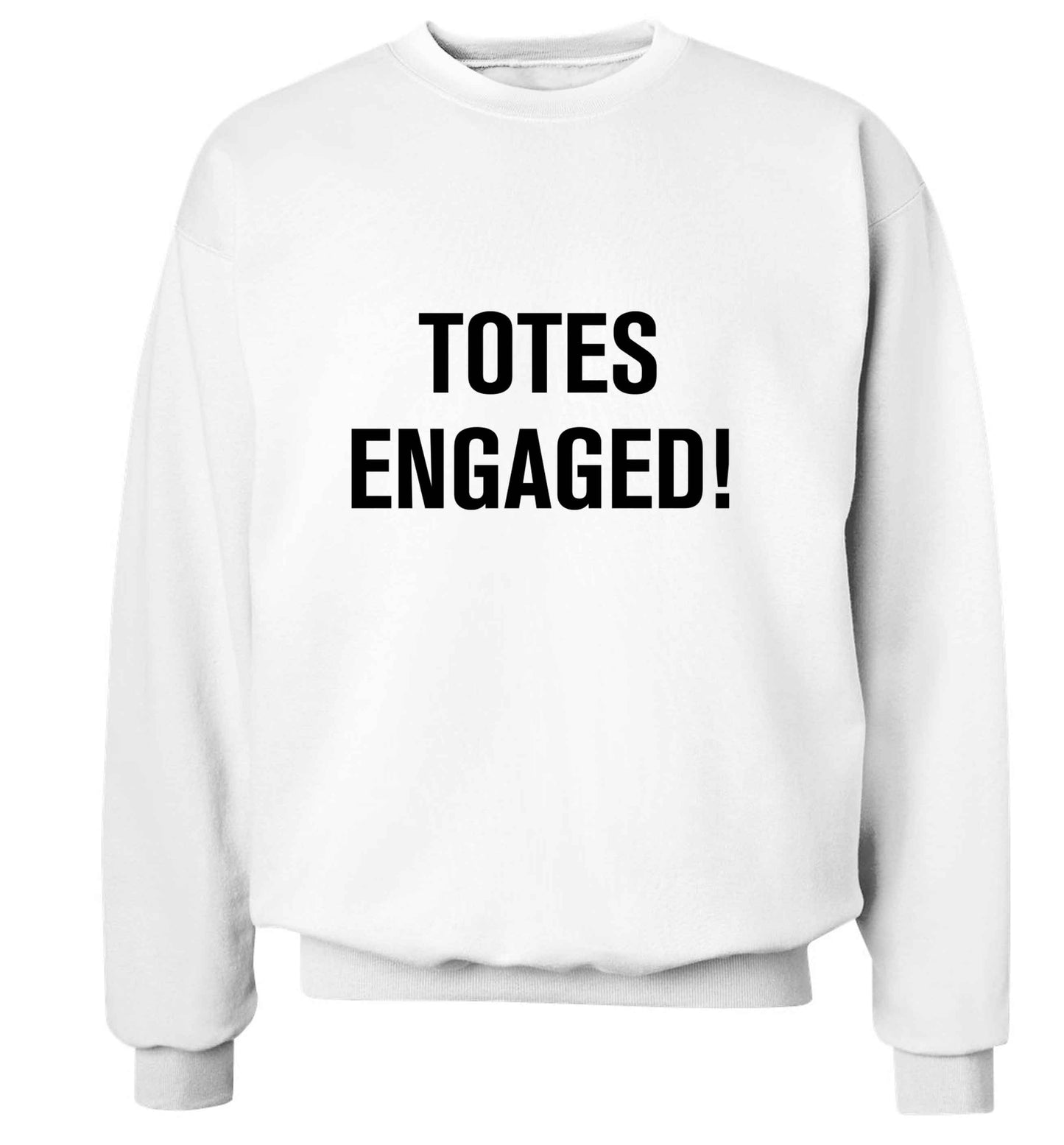 Totes engaged adult's unisex white sweater 2XL