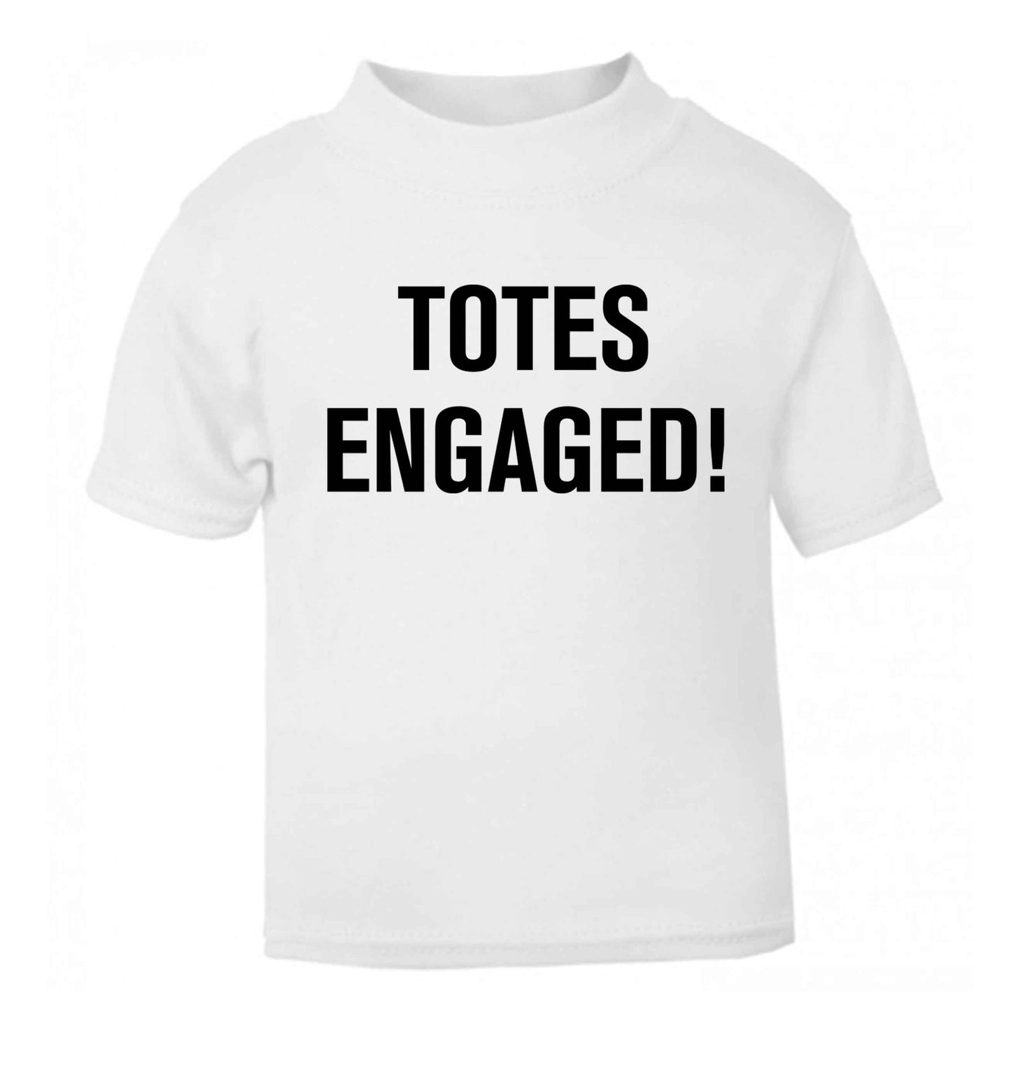 Totes engaged white baby toddler Tshirt 2 Years