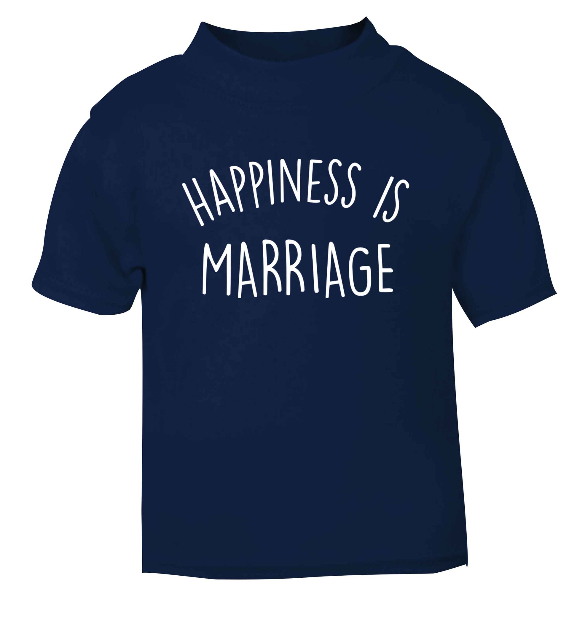 Happiness is wedding planning navy baby toddler Tshirt 2 Years