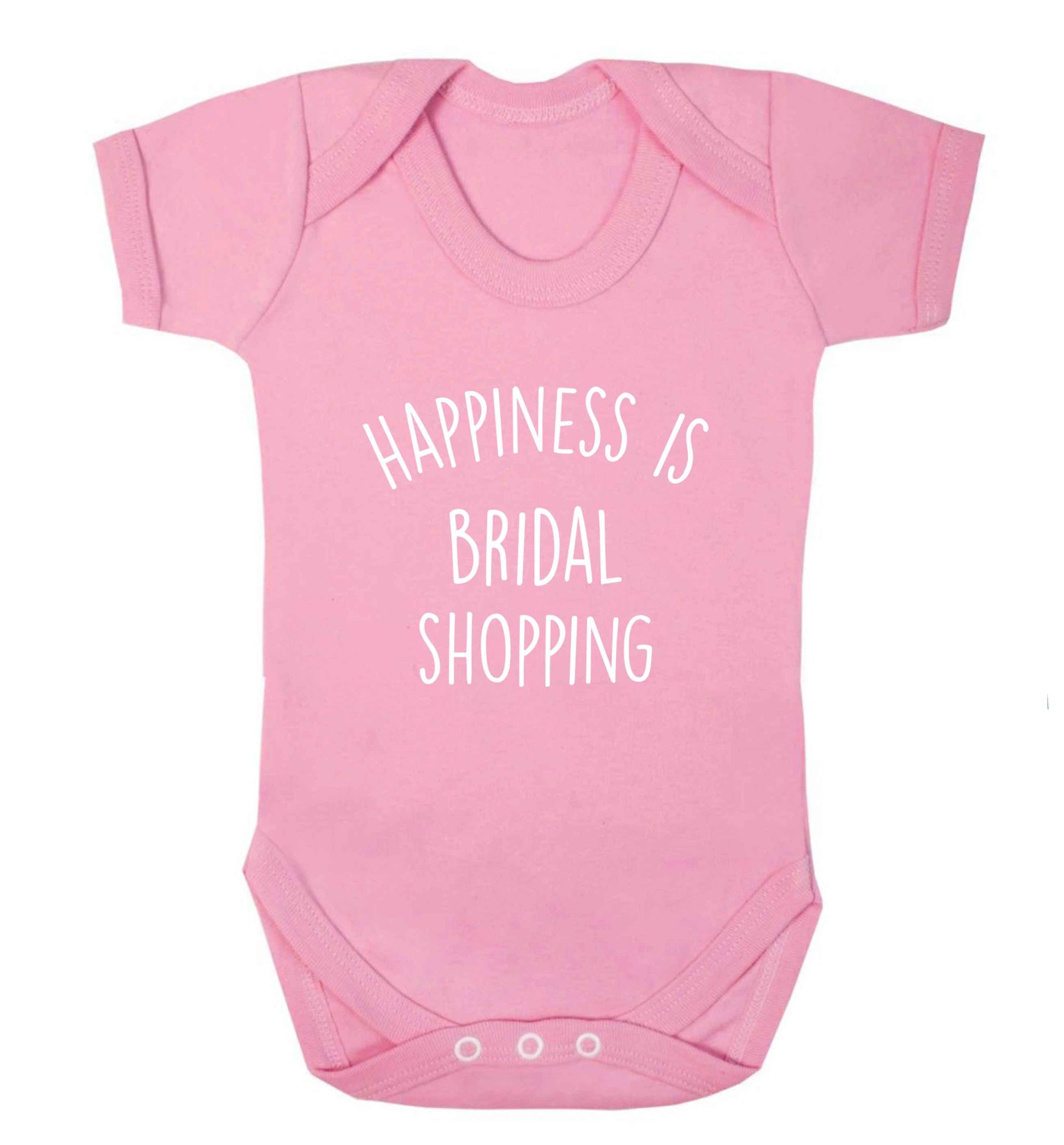 Happiness is bridal shopping baby vest pale pink 18-24 months