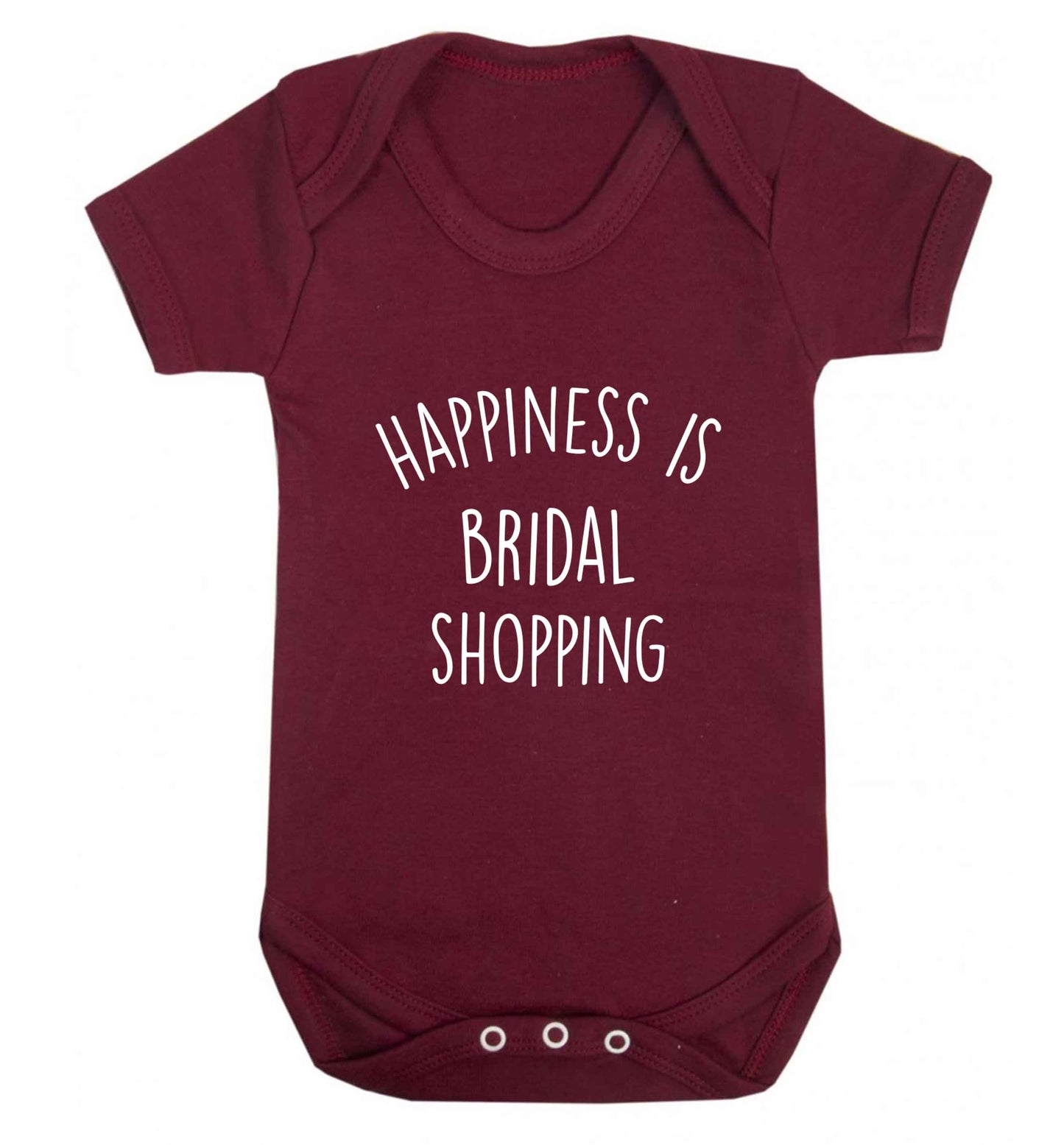 Happiness is bridal shopping baby vest maroon 18-24 months