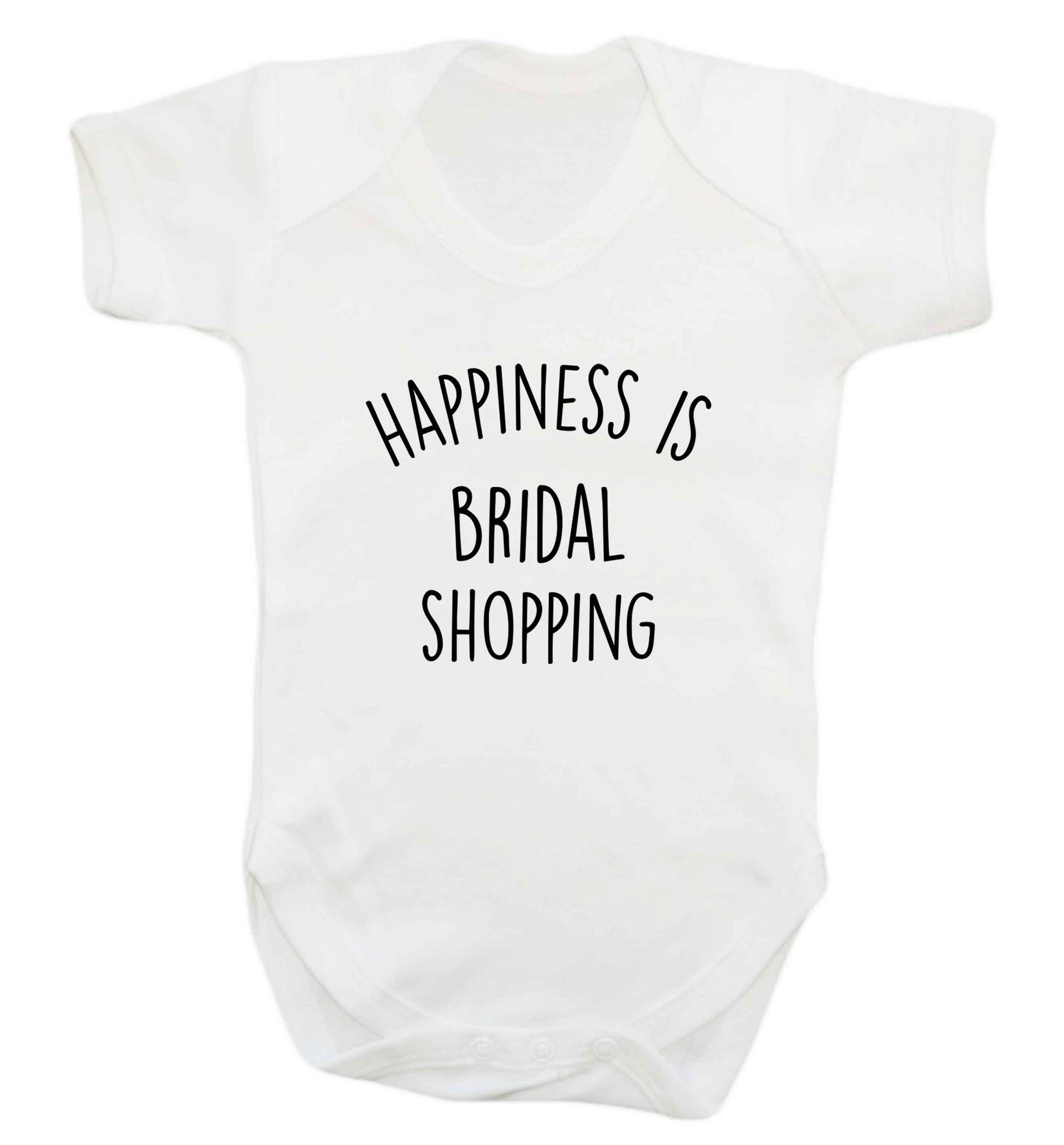 Happiness is bridal shopping baby vest white 18-24 months